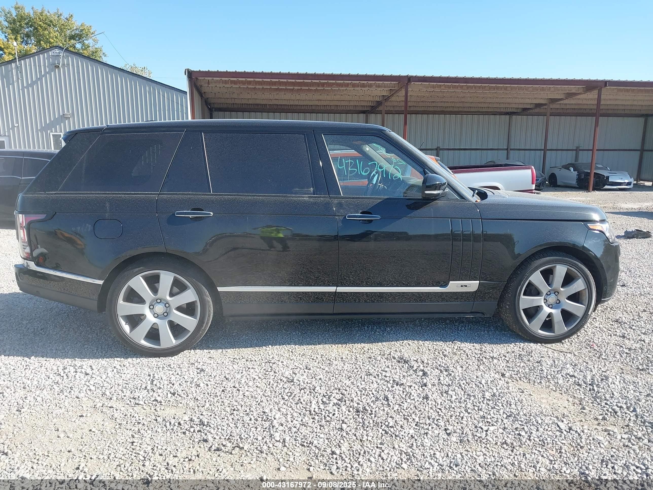 2015 Land Rover Range Rover 5.0l V8 Supercharged Autobiography Black vin: SALGV3TF6FA209644