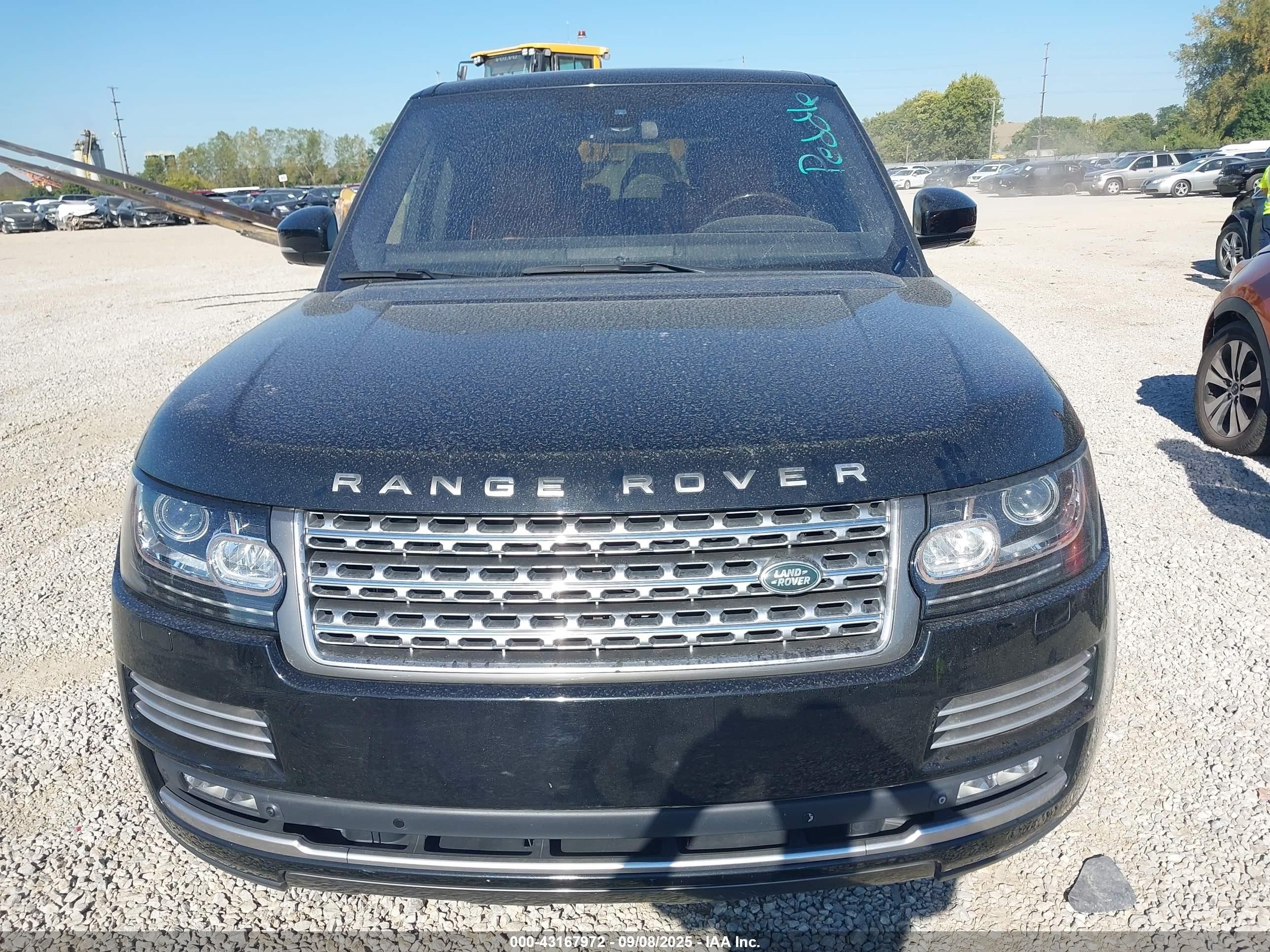 2015 Land Rover Range Rover 5.0l V8 Supercharged Autobiography Black vin: SALGV3TF6FA209644