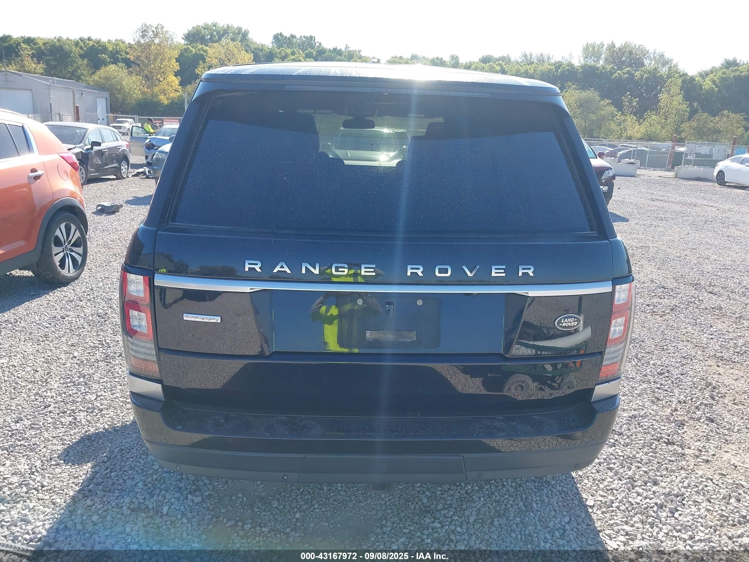 2015 Land Rover Range Rover 5.0l V8 Supercharged Autobiography Black vin: SALGV3TF6FA209644