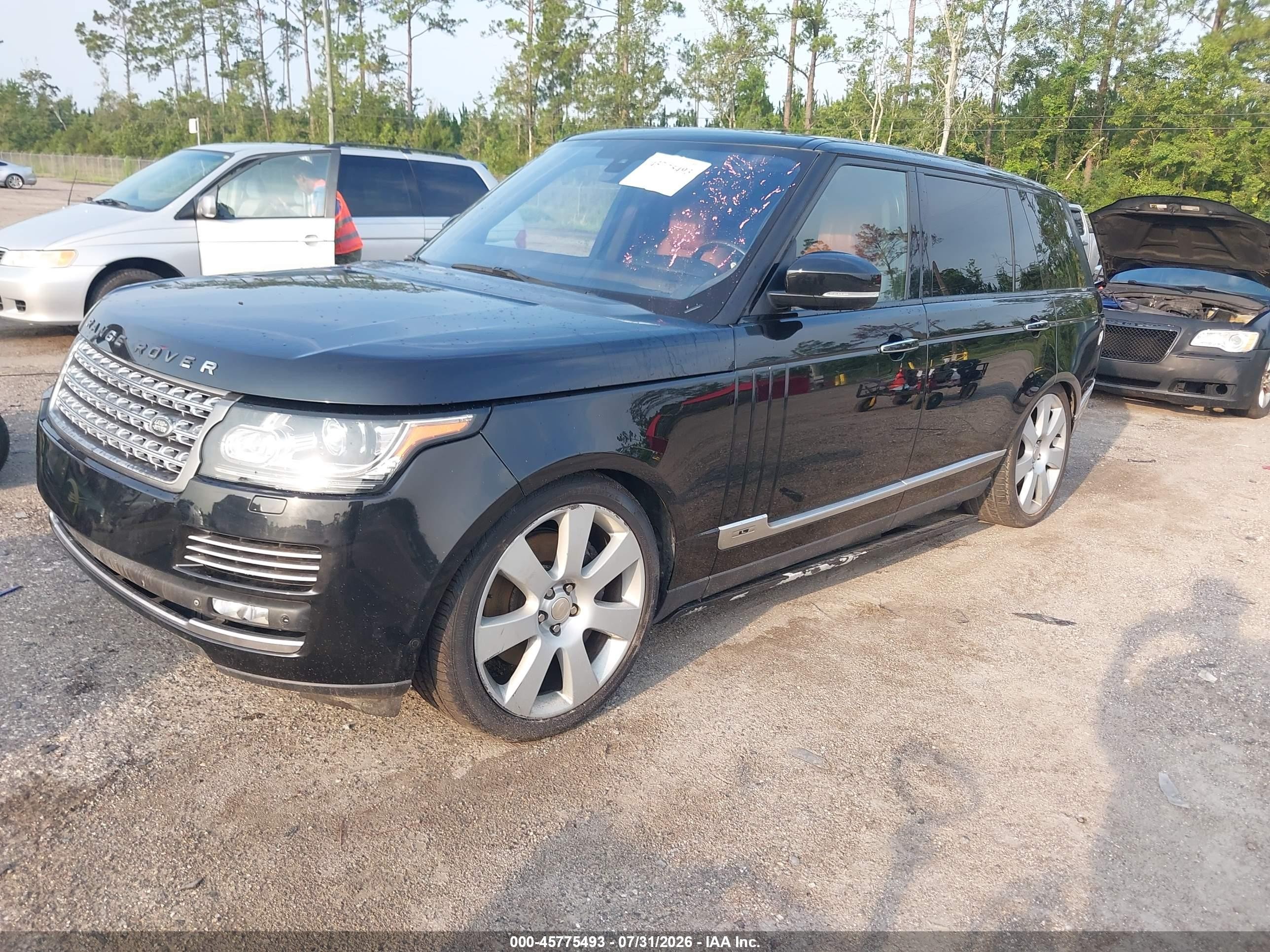 2015 Land Rover Range Rover 5.0l V8 Supercharged Autobiography Black vin: SALGV3TF6FA209644