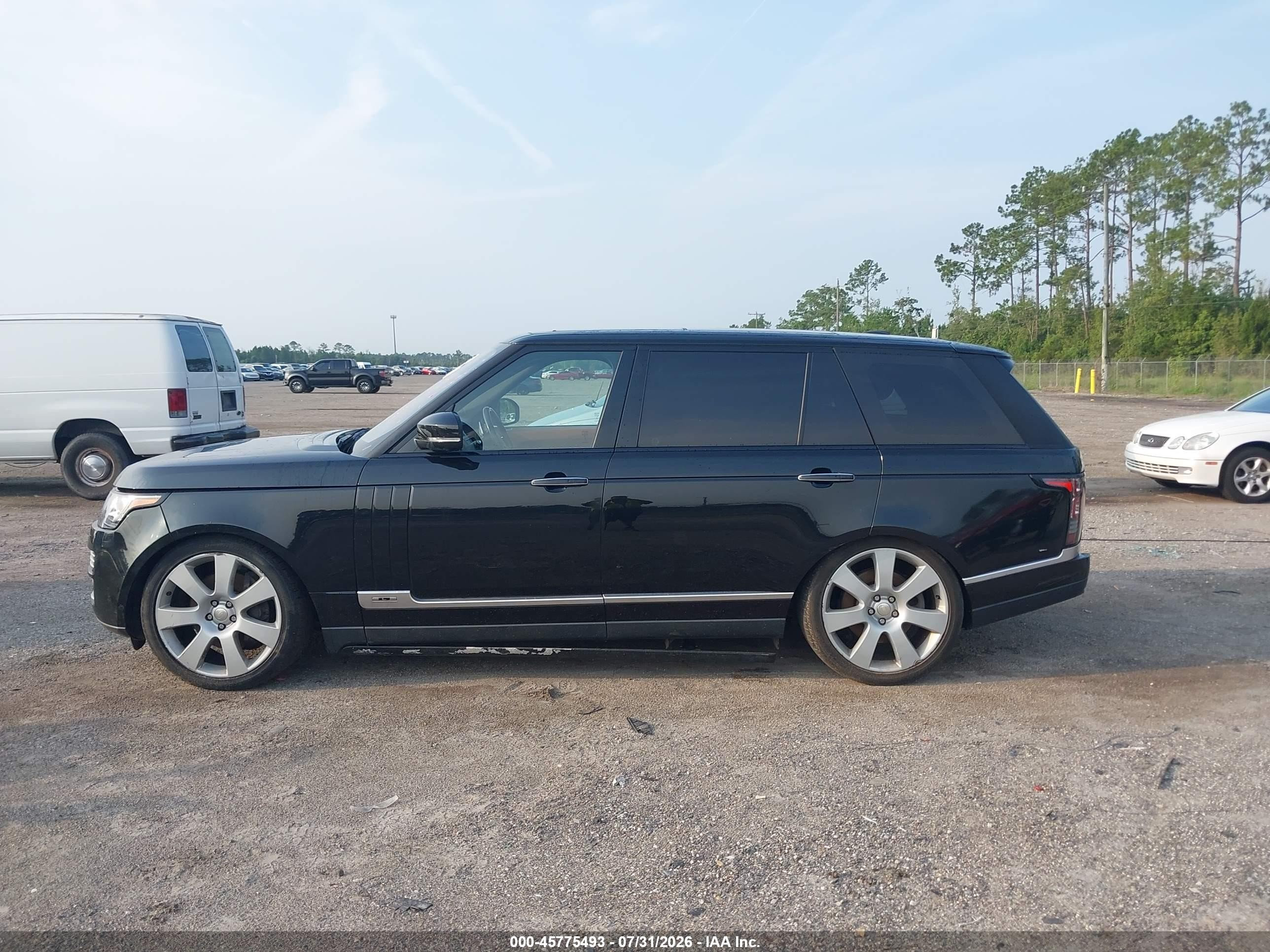 2015 Land Rover Range Rover 5.0l V8 Supercharged Autobiography Black vin: SALGV3TF6FA209644