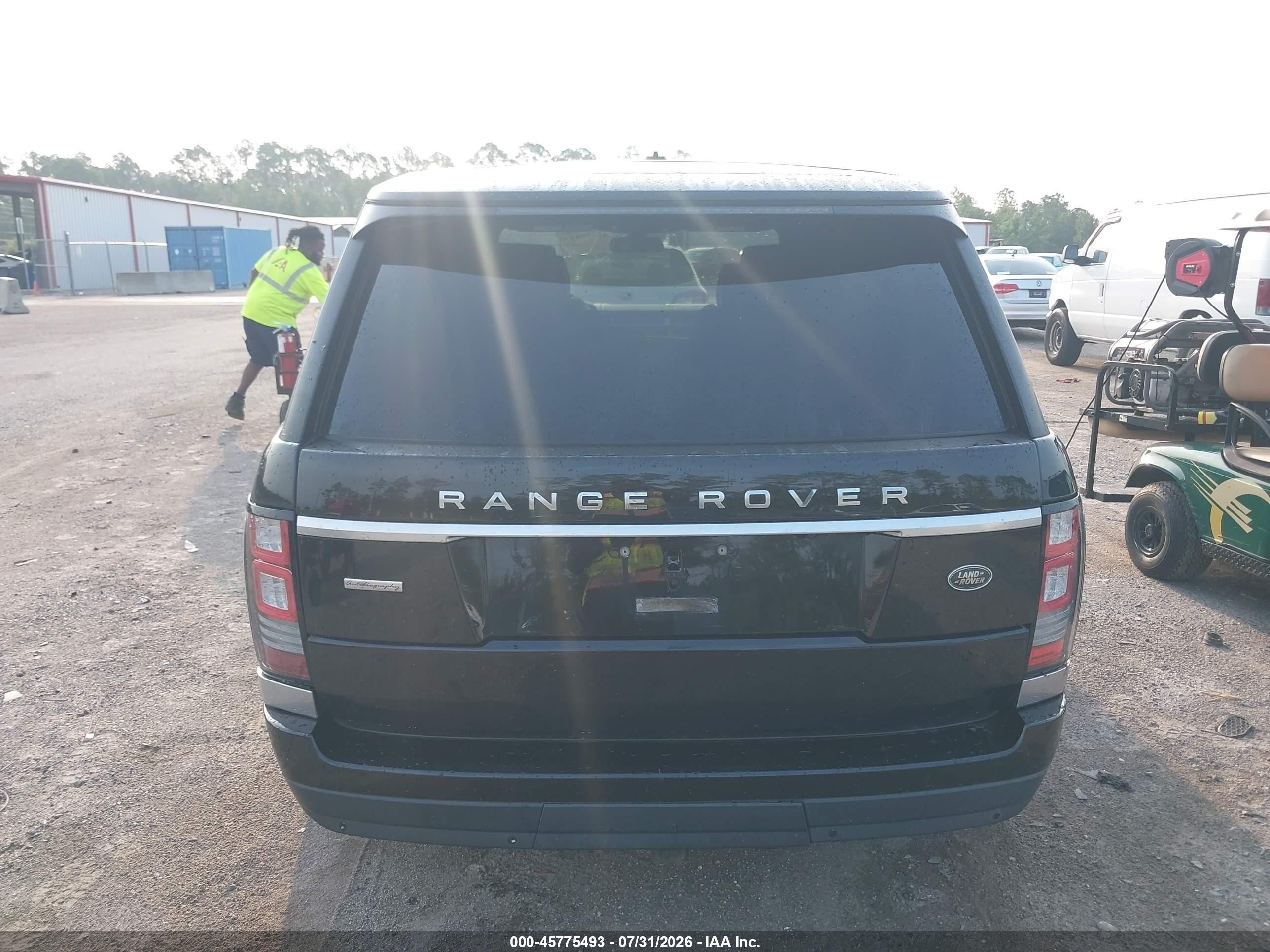 2015 Land Rover Range Rover 5.0l V8 Supercharged Autobiography Black vin: SALGV3TF6FA209644
