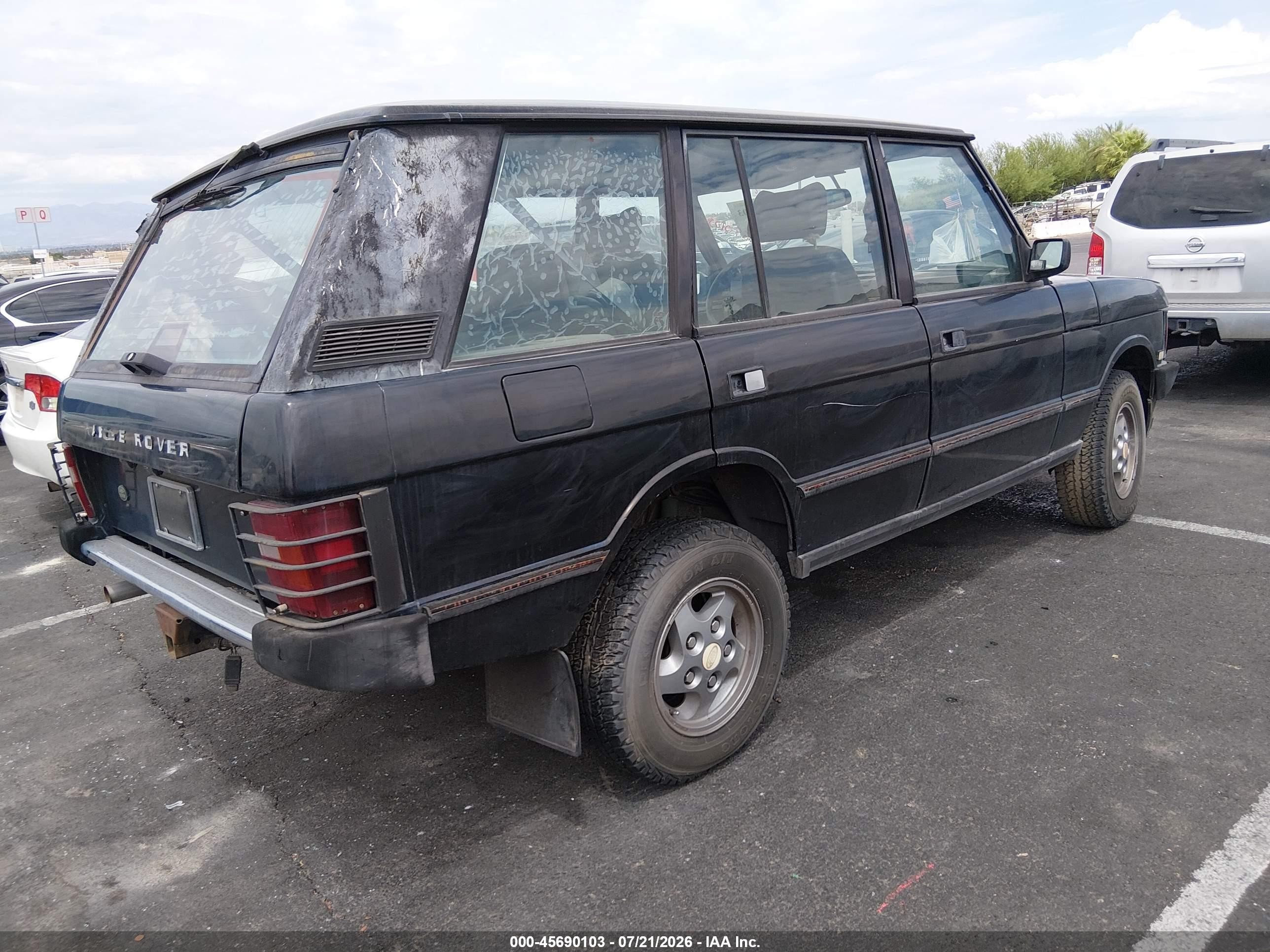 1994 Land Rover Range Rover Long Wheelbase Черный vin: SALHC1344RA639965