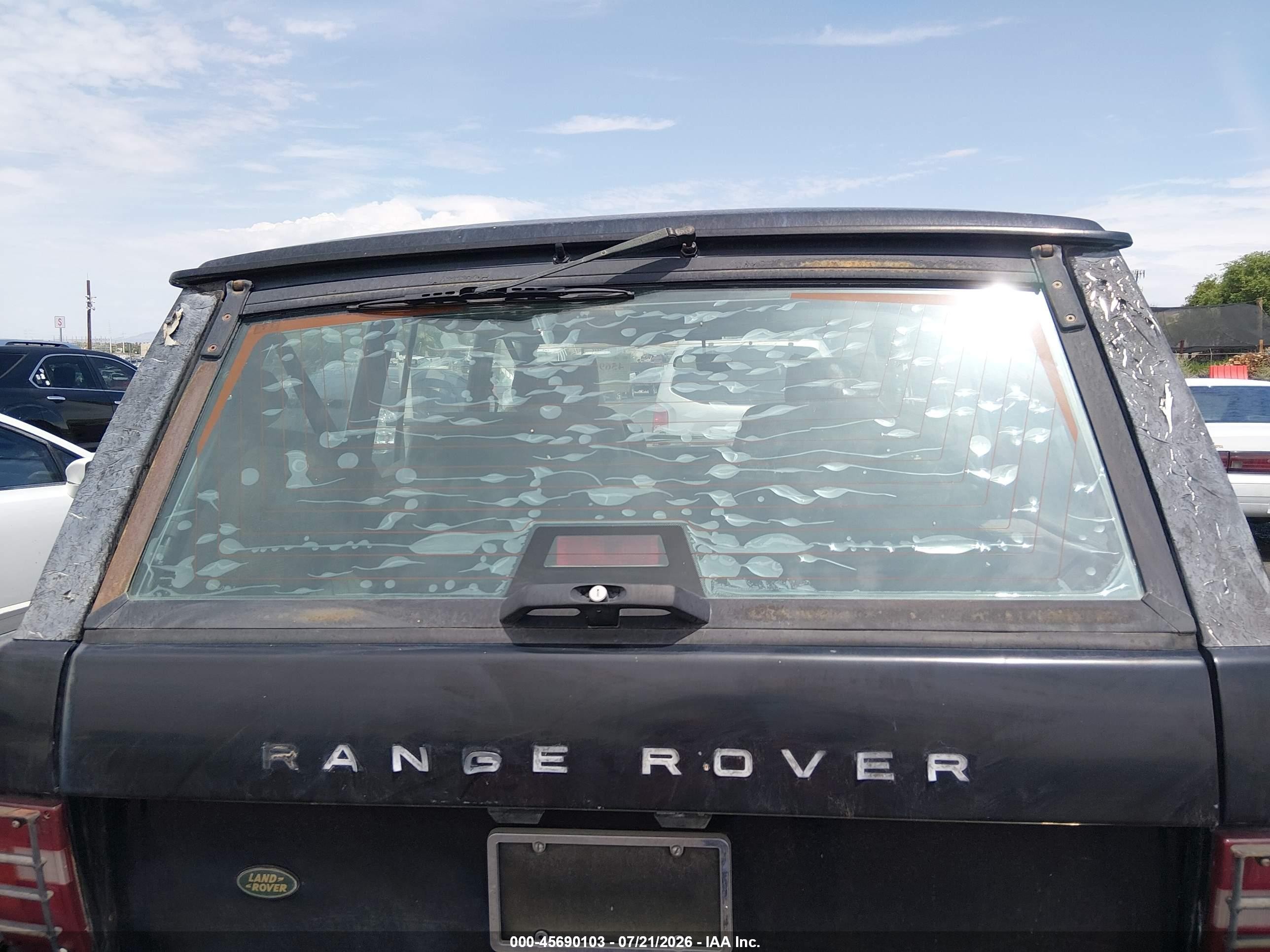 1994 Land Rover Range Rover Long Wheelbase Черный vin: SALHC1344RA639965