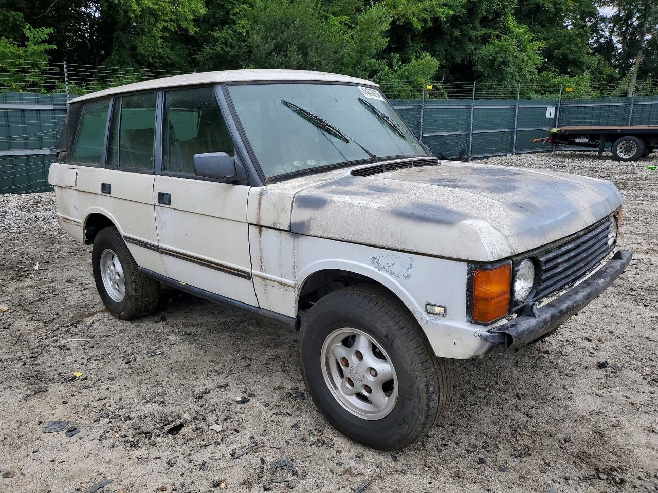 1993 Land Rover Range Rover White vin: SALHV1248PA627701