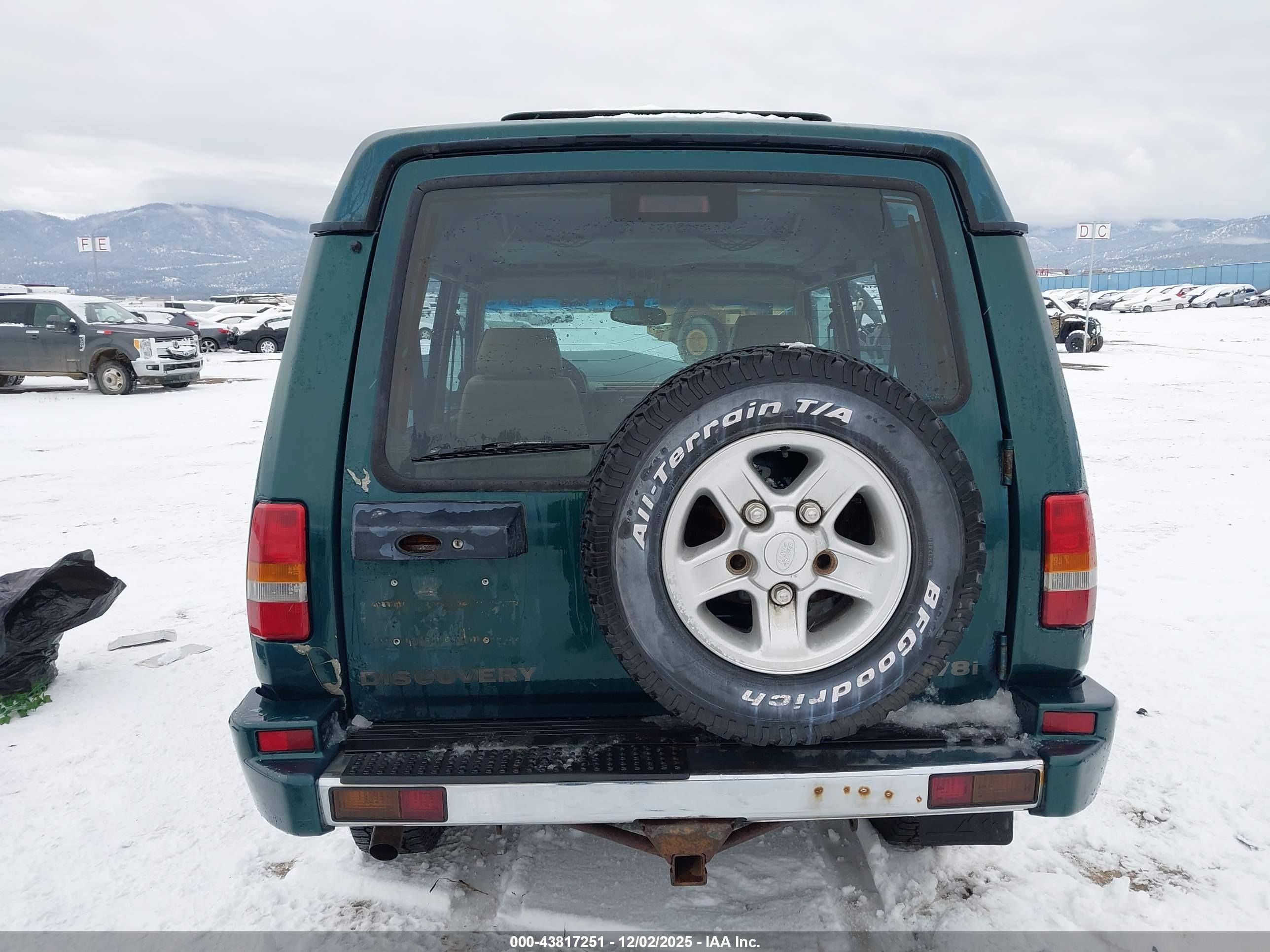 1998 Land Rover Discovery Le/ls Green vin: SALJY1241WA756483