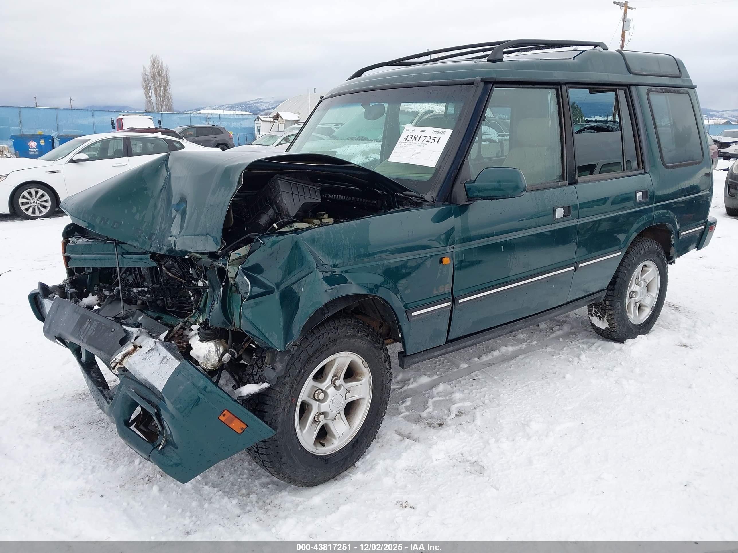 1998 Land Rover Discovery Le/ls Green vin: SALJY1241WA756483