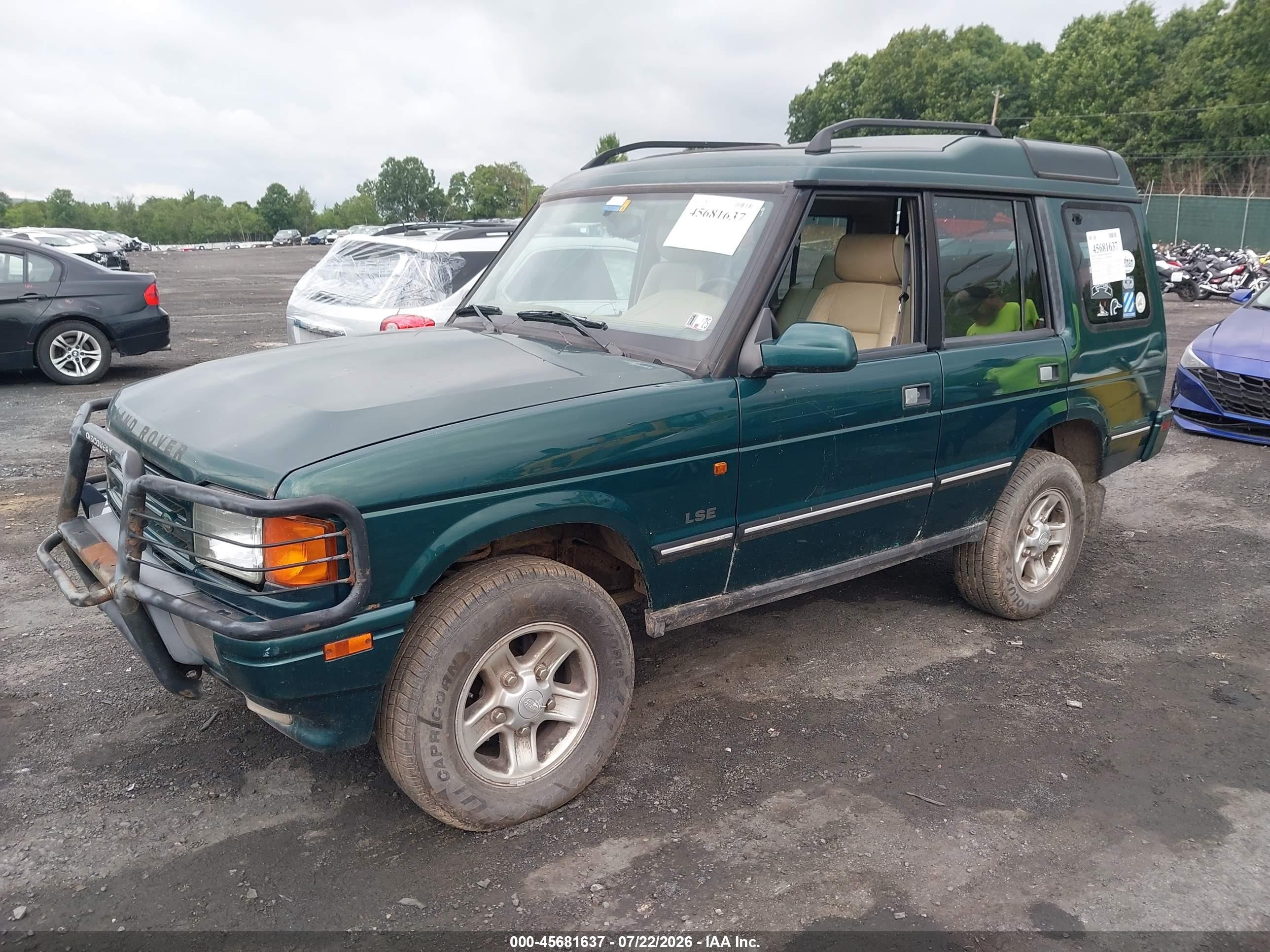 1998 Land Rover Discovery Le/ls Green vin: SALJY1249WA752066
