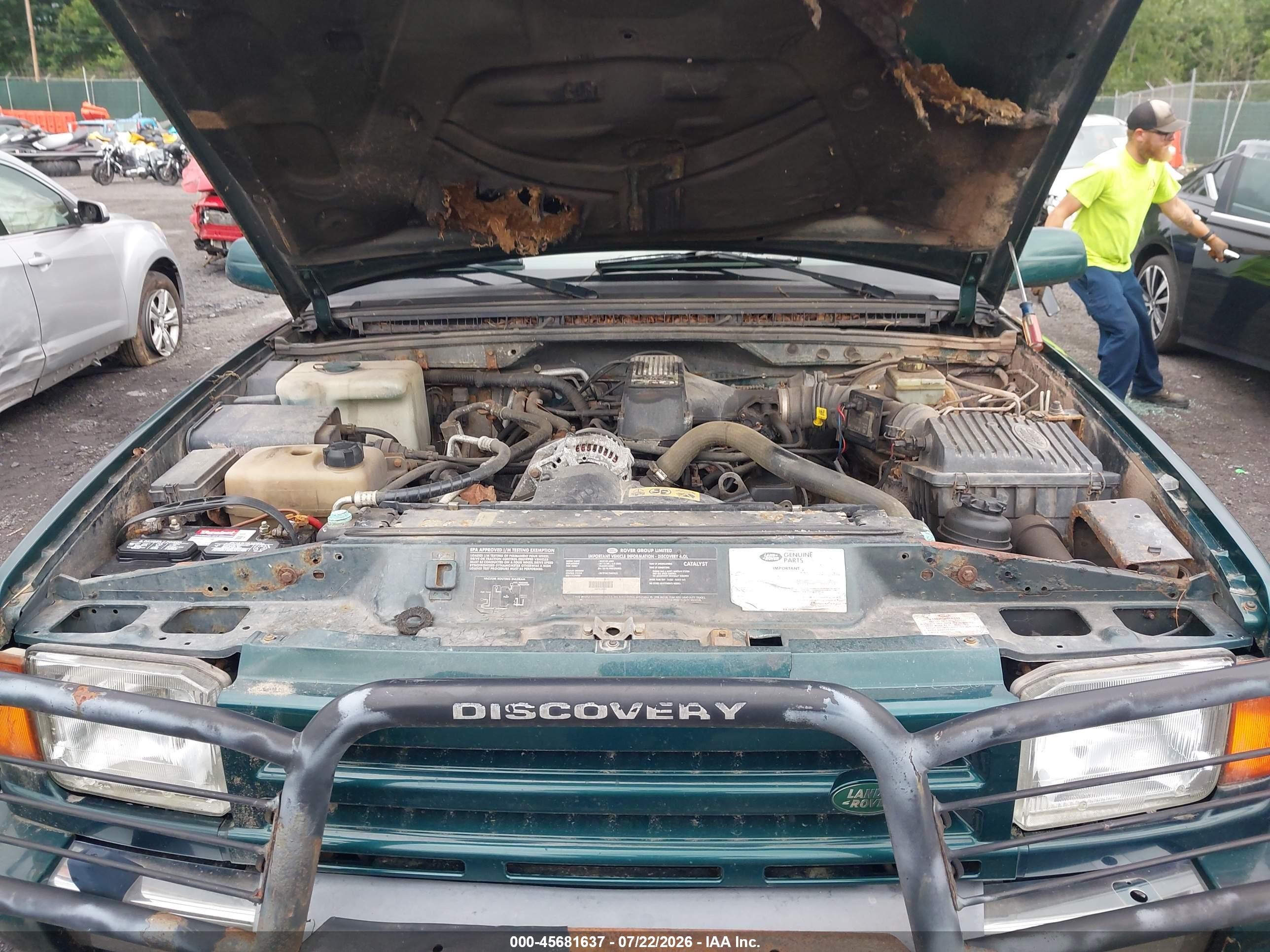 1998 Land Rover Discovery Le/ls Green vin: SALJY1249WA752066
