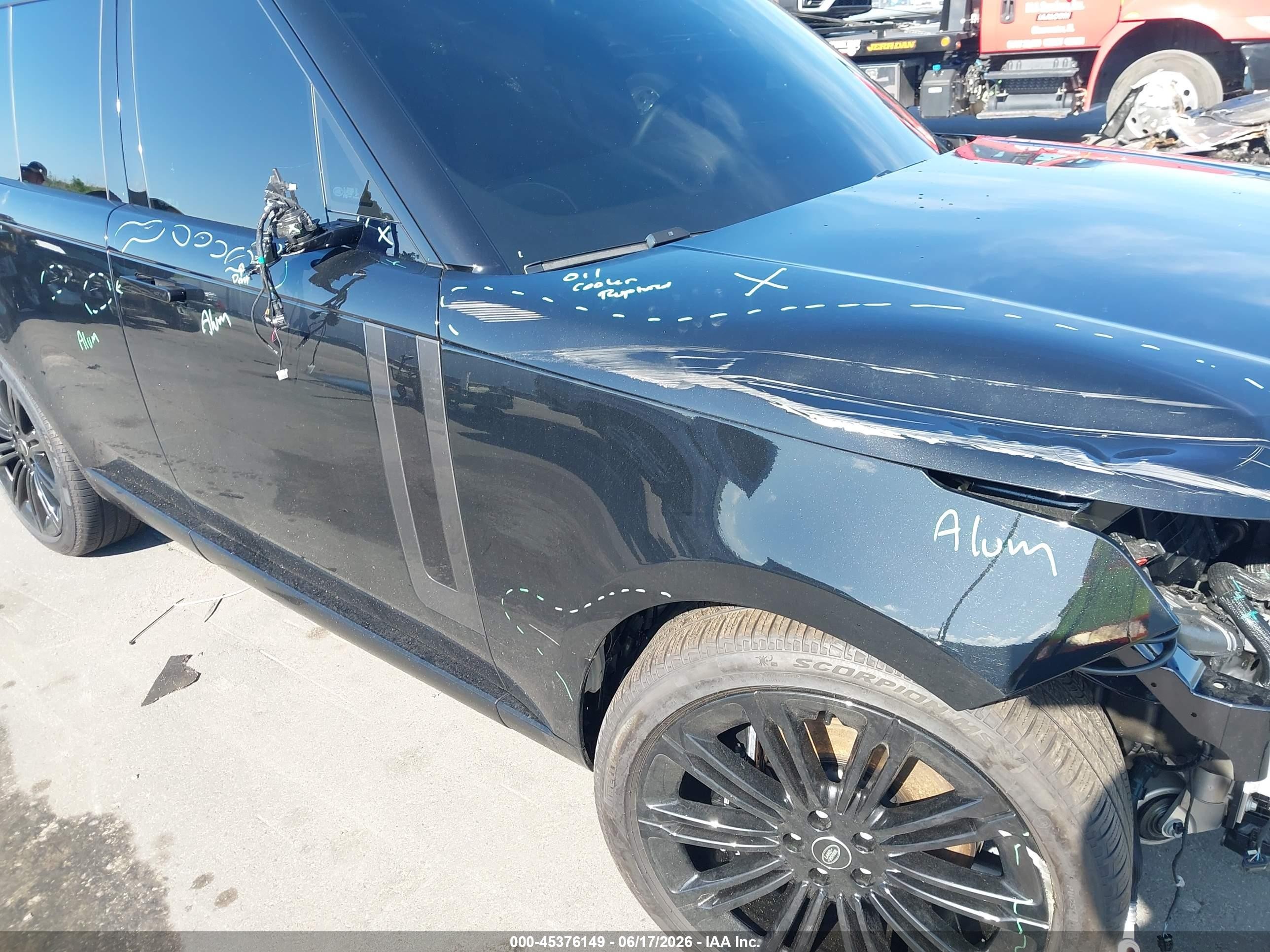 2025 Land Rover Range Rover P530 Se Black vin: SALKP9E96SA295093