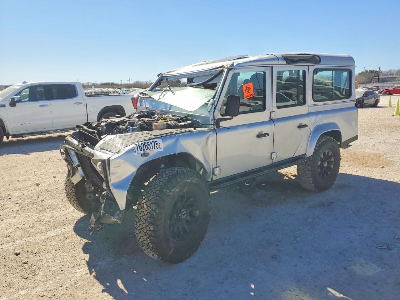 1995 Land Rover Defender 9 Silver vin: SALLDHAC8MA958355