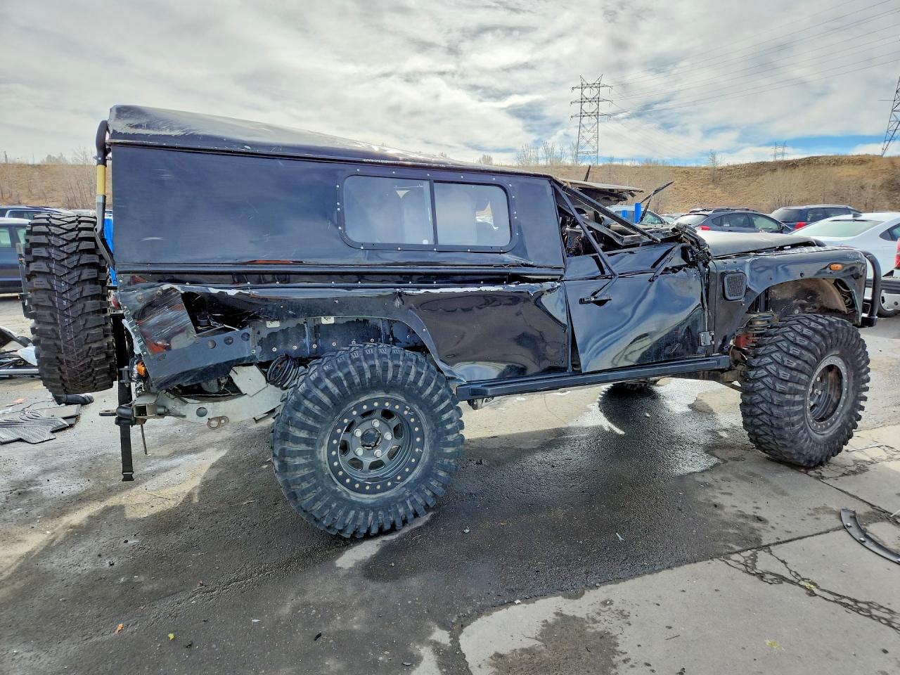 1992 Land Rover Defender Black vin: SALLDHAF71A918752