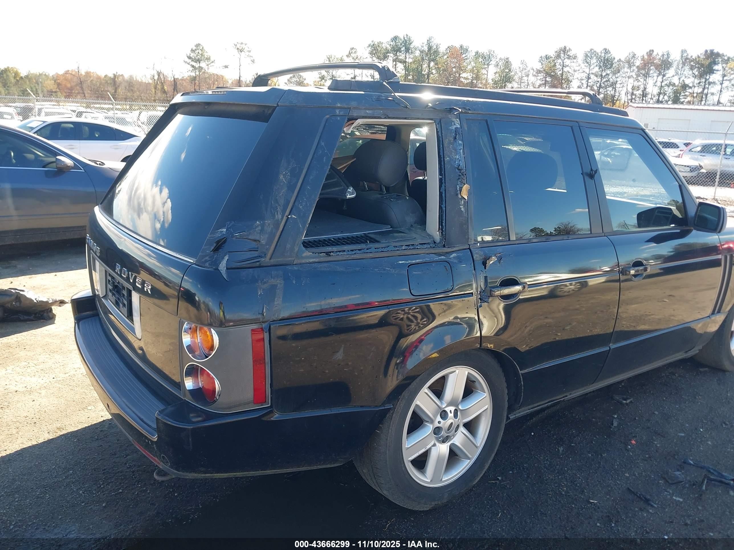 2003 Land Rover Range Rover Hse Black vin: SALMB11413A104541