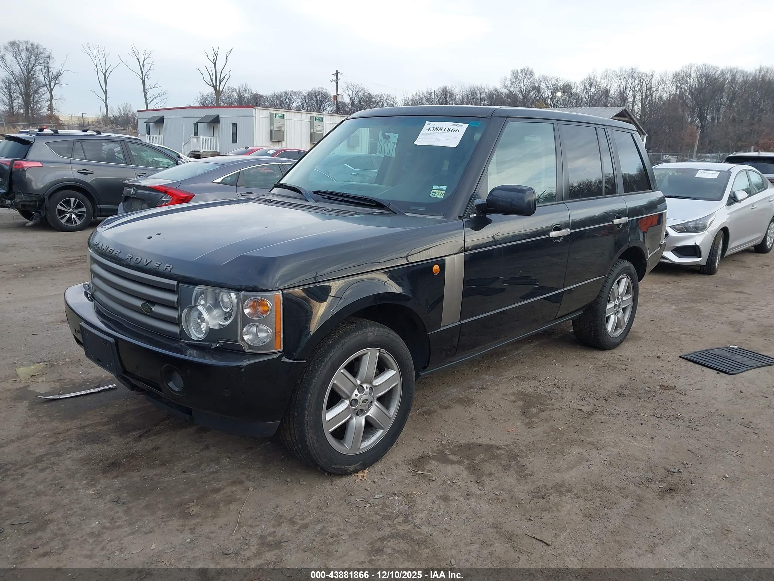 2003 Land Rover Range Rover Hse Black vin: SALMB11423A109117