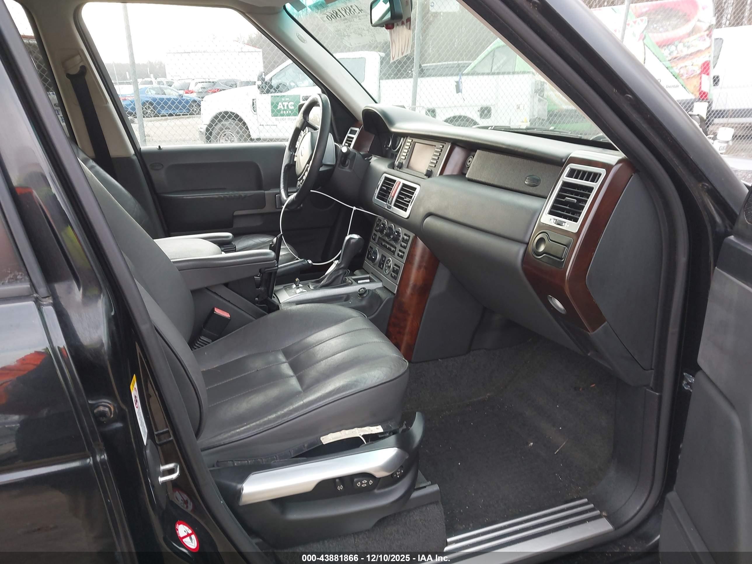 2003 Land Rover Range Rover Hse Black vin: SALMB11423A109117