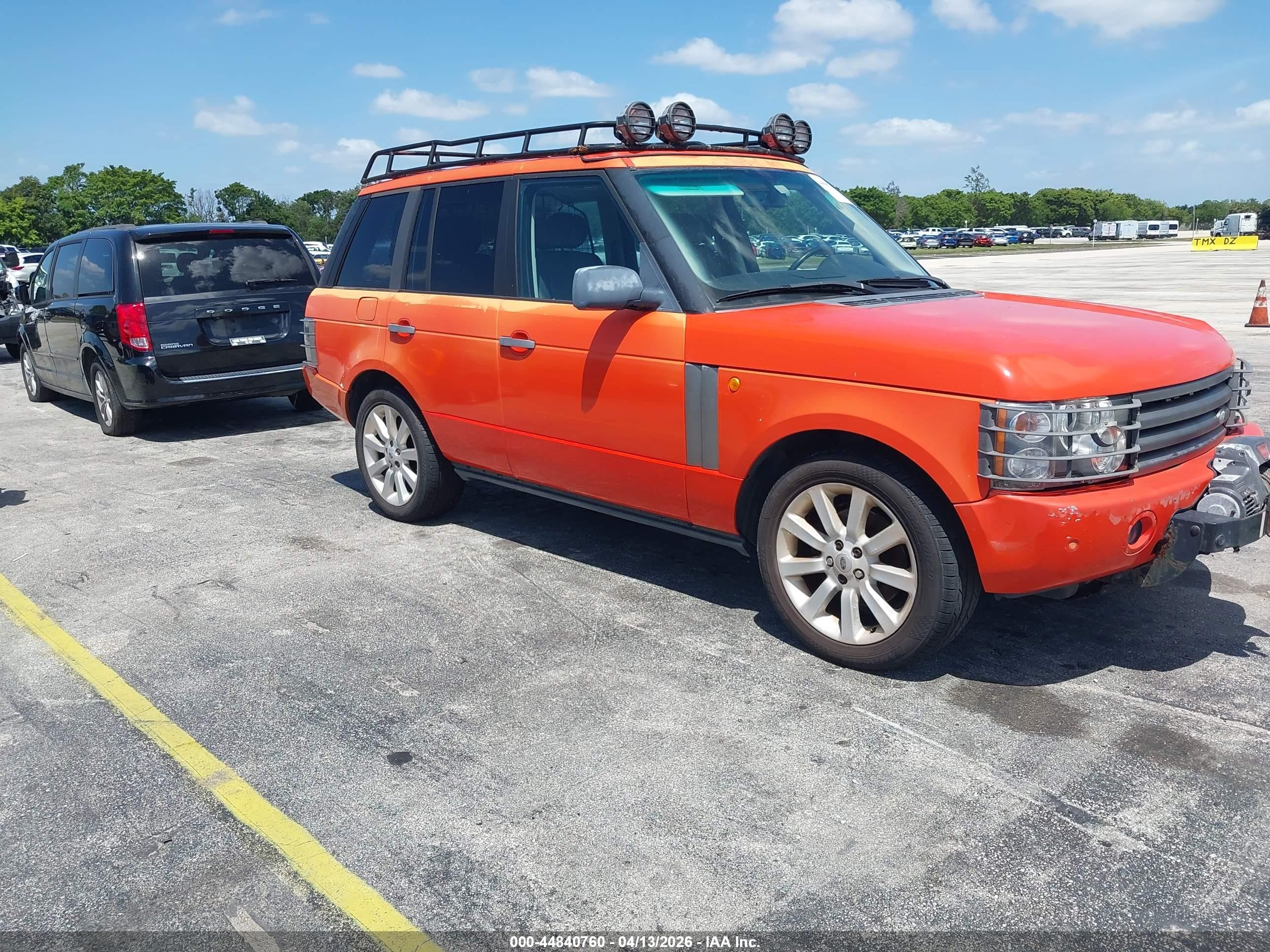 2003 Land Rover Range Rover Hse Orange vin: SALMB11433A114097