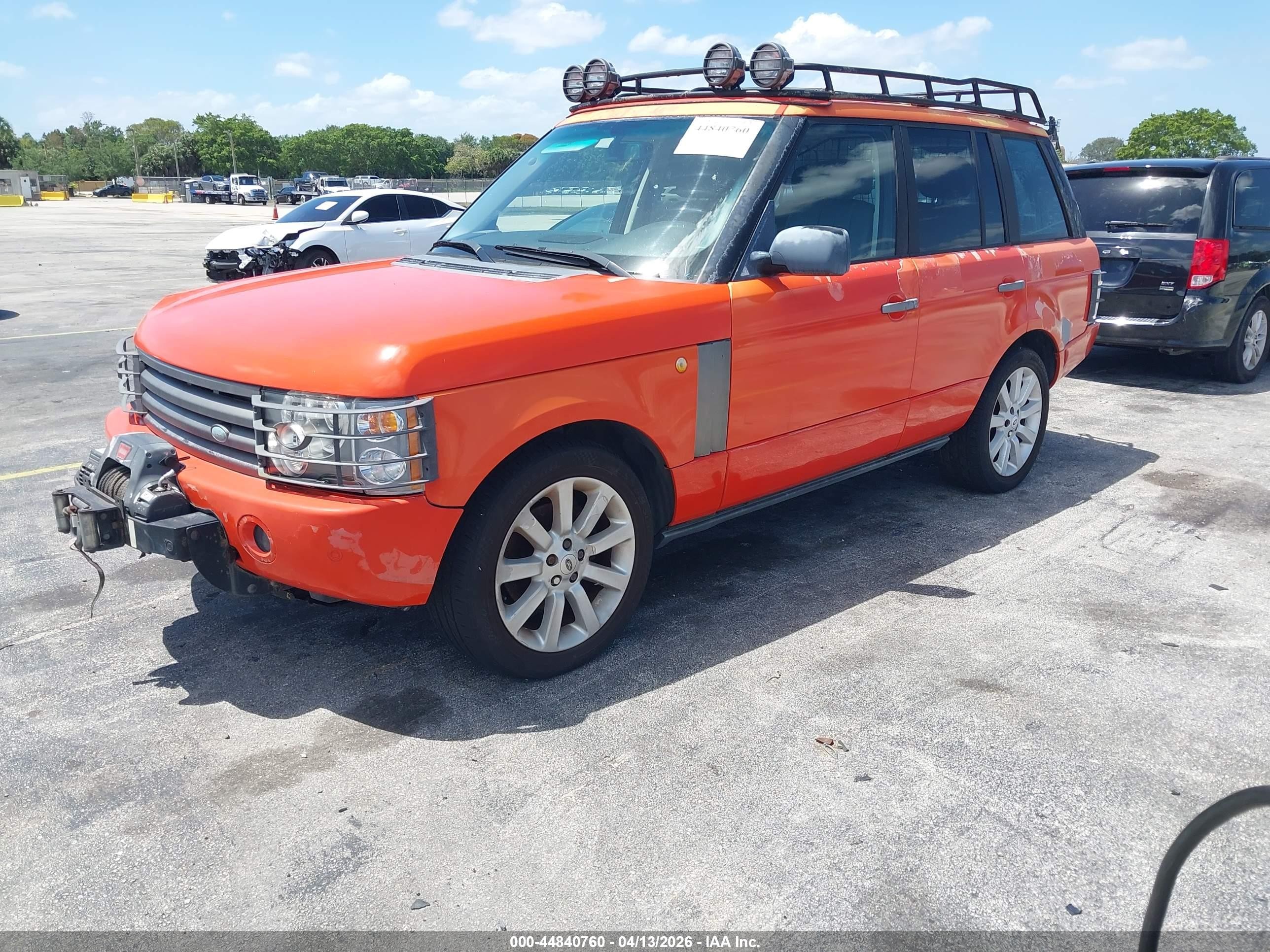 2003 Land Rover Range Rover Hse Orange vin: SALMB11433A114097