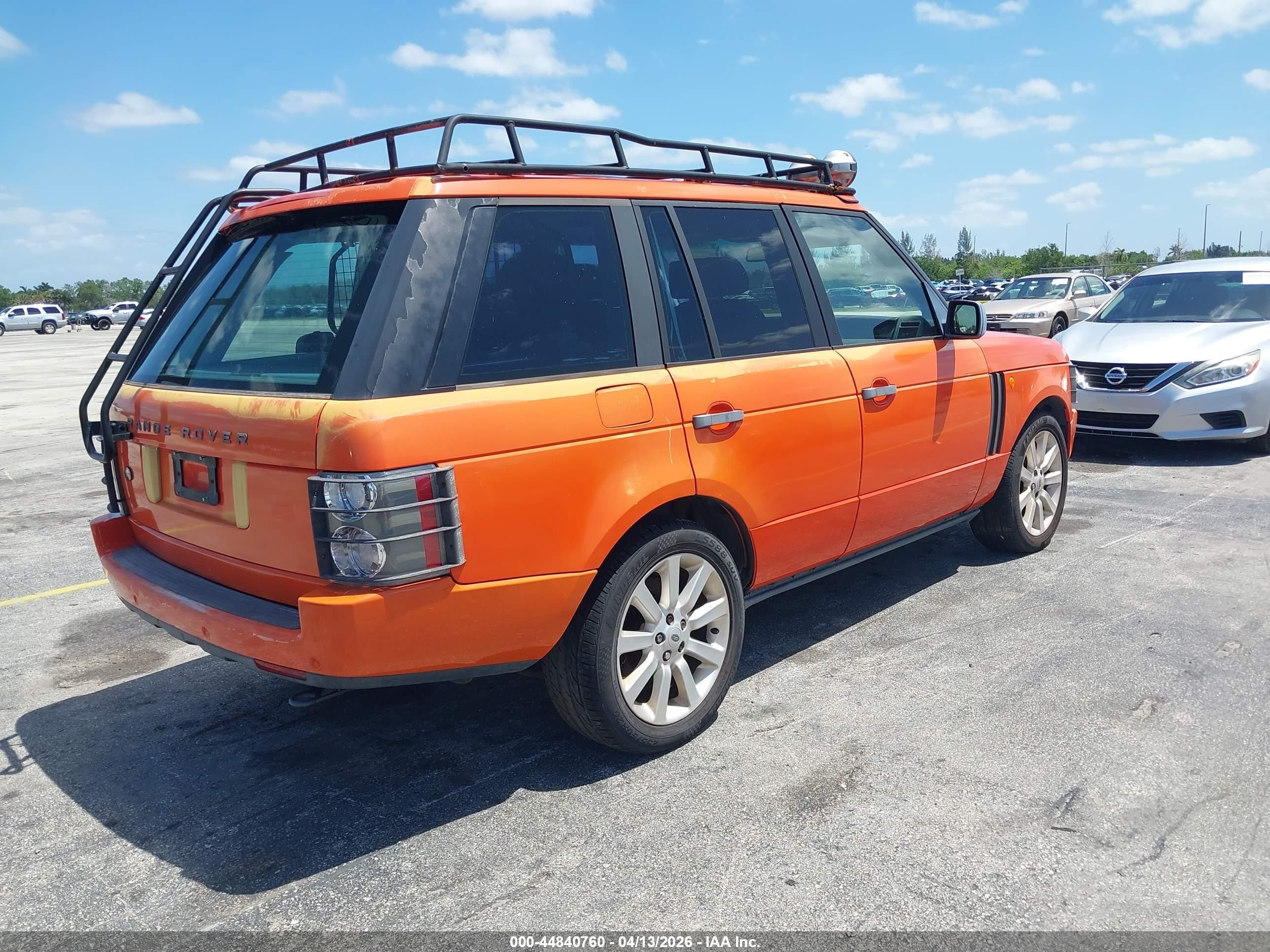 2003 Land Rover Range Rover Hse Orange vin: SALMB11433A114097
