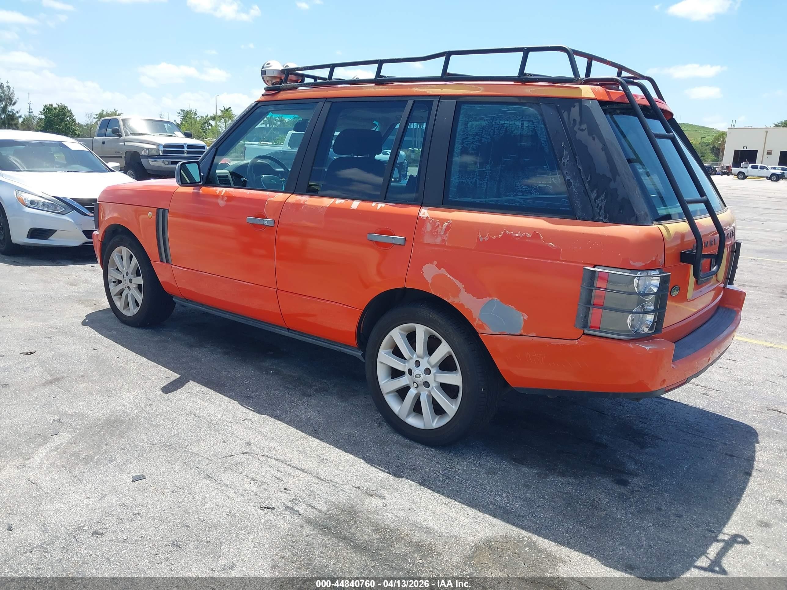 2003 Land Rover Range Rover Hse Orange vin: SALMB11433A114097