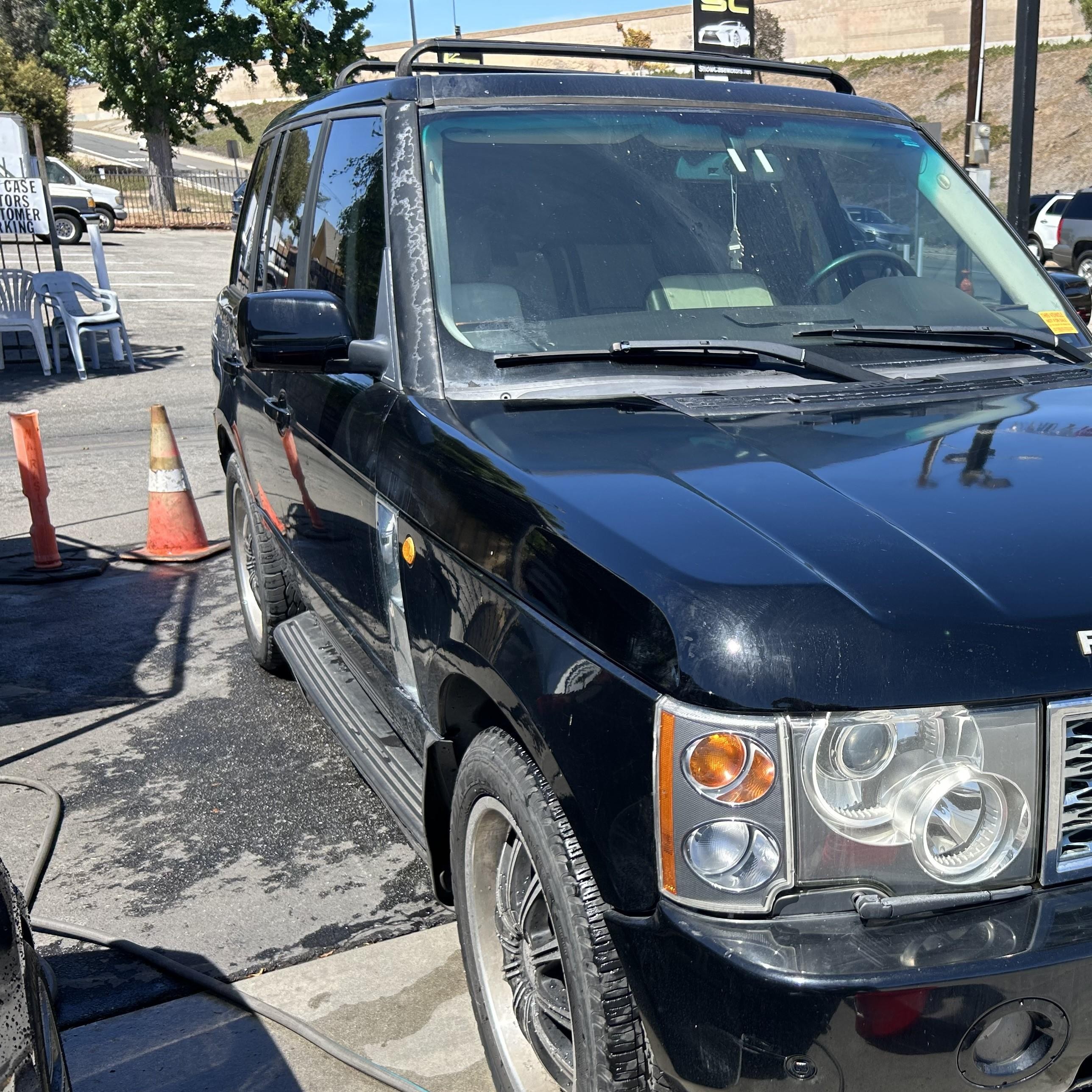 2003 Land Rover Range Rover Hse Black vin: SALMB11453A111699