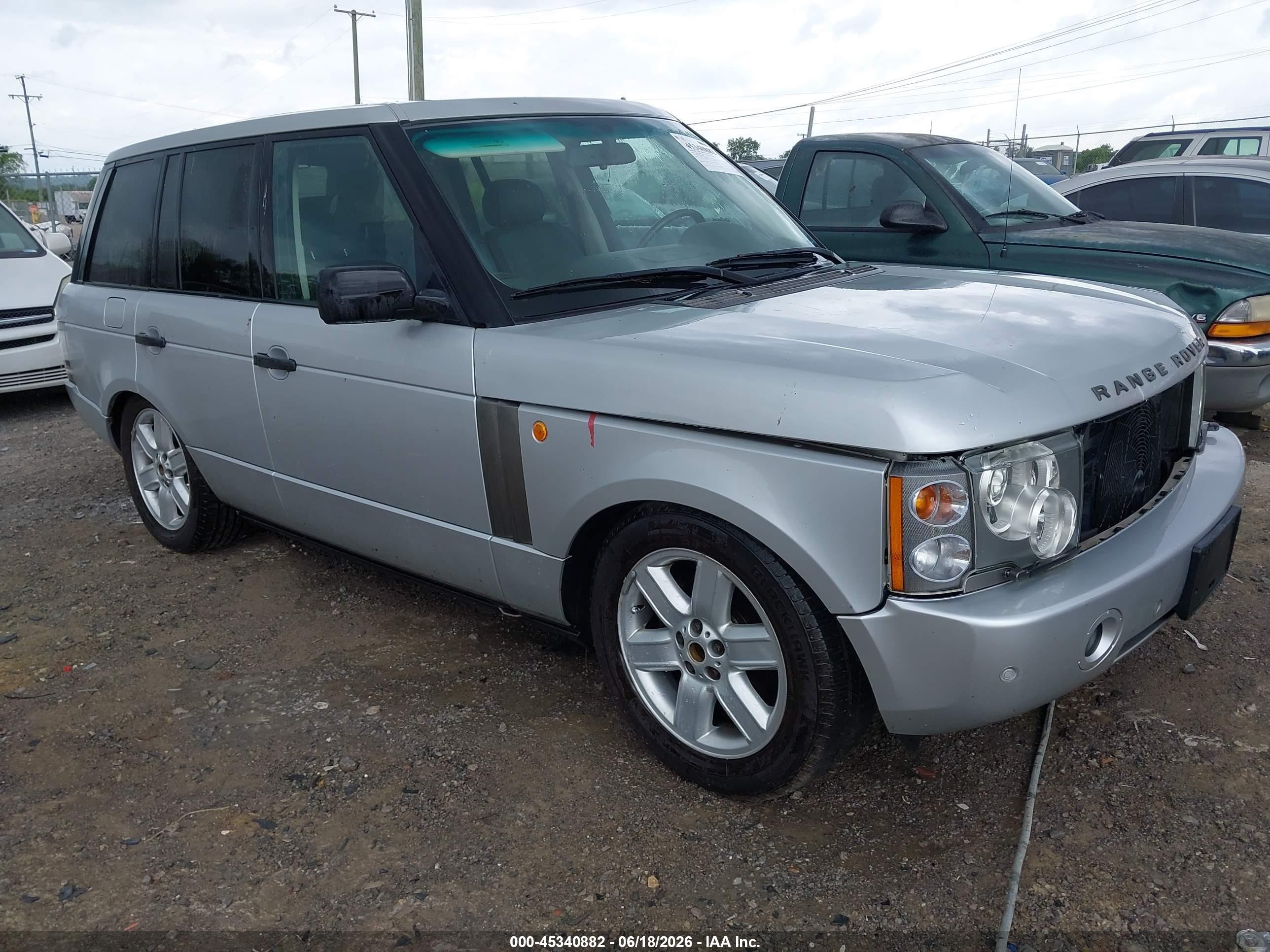 2003 Land Rover Range Rover Hse Серебряный vin: SALMB11463A110495