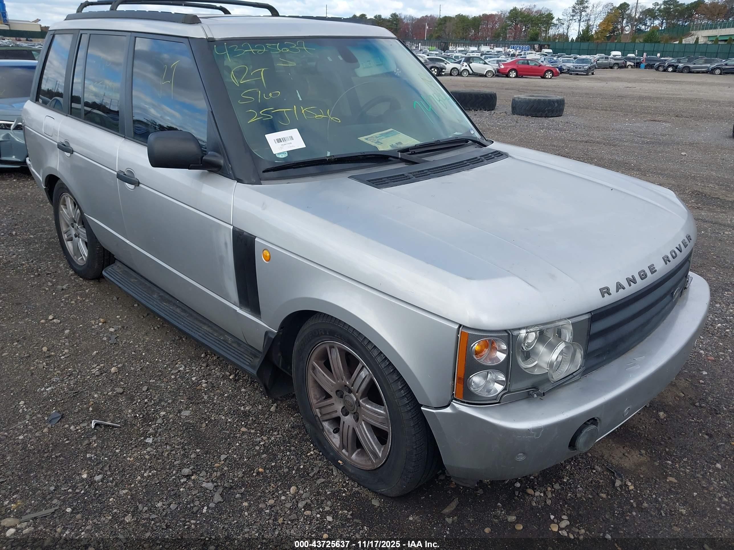 2003 Land Rover Range Rover Hse Gray vin: SALME11403A140440