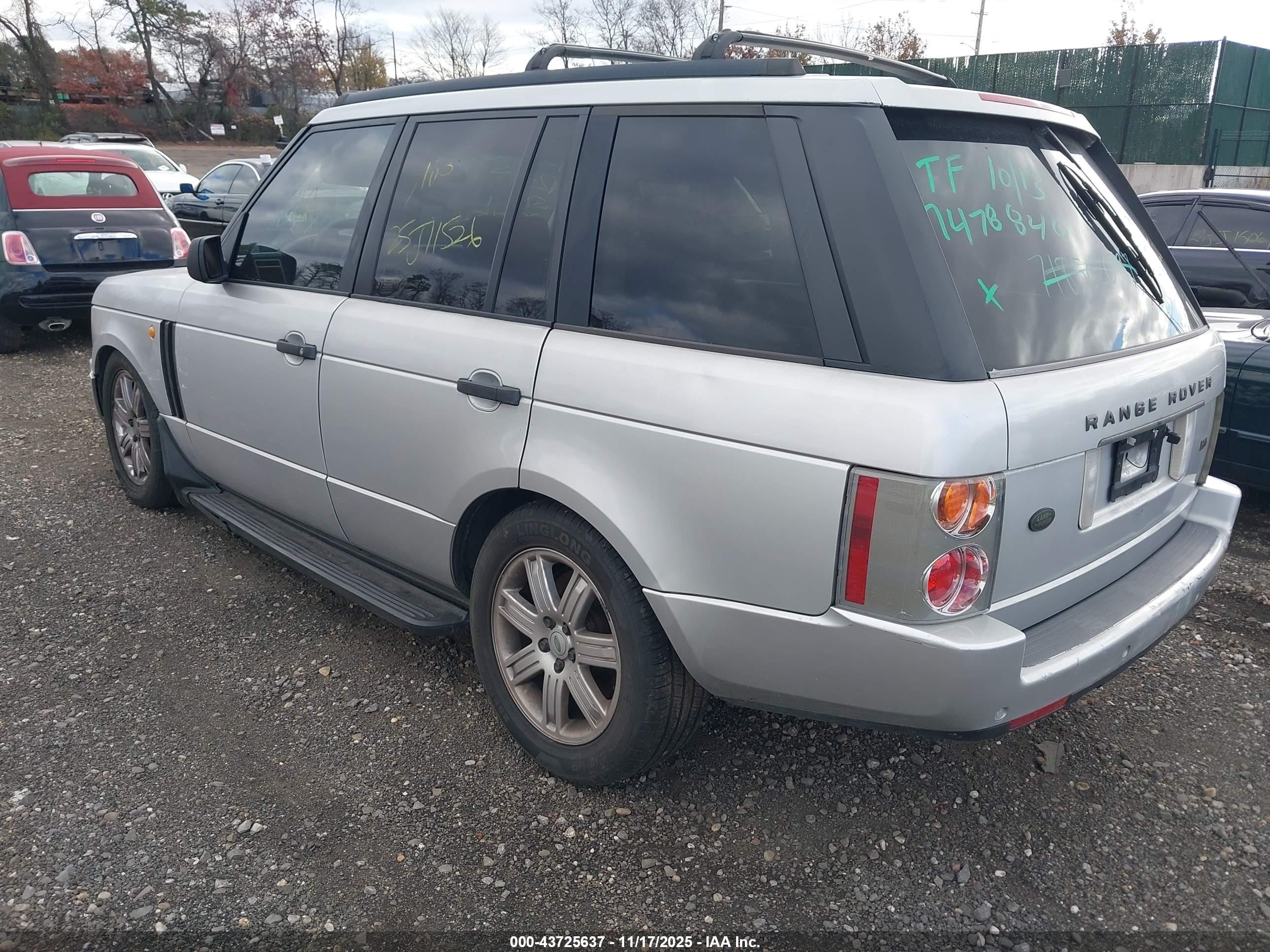 2003 Land Rover Range Rover Hse Gray vin: SALME11403A140440