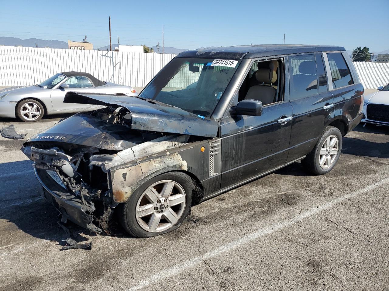 2004 Land Rover Range Rover Hse Черный vin: SALME11404A163072