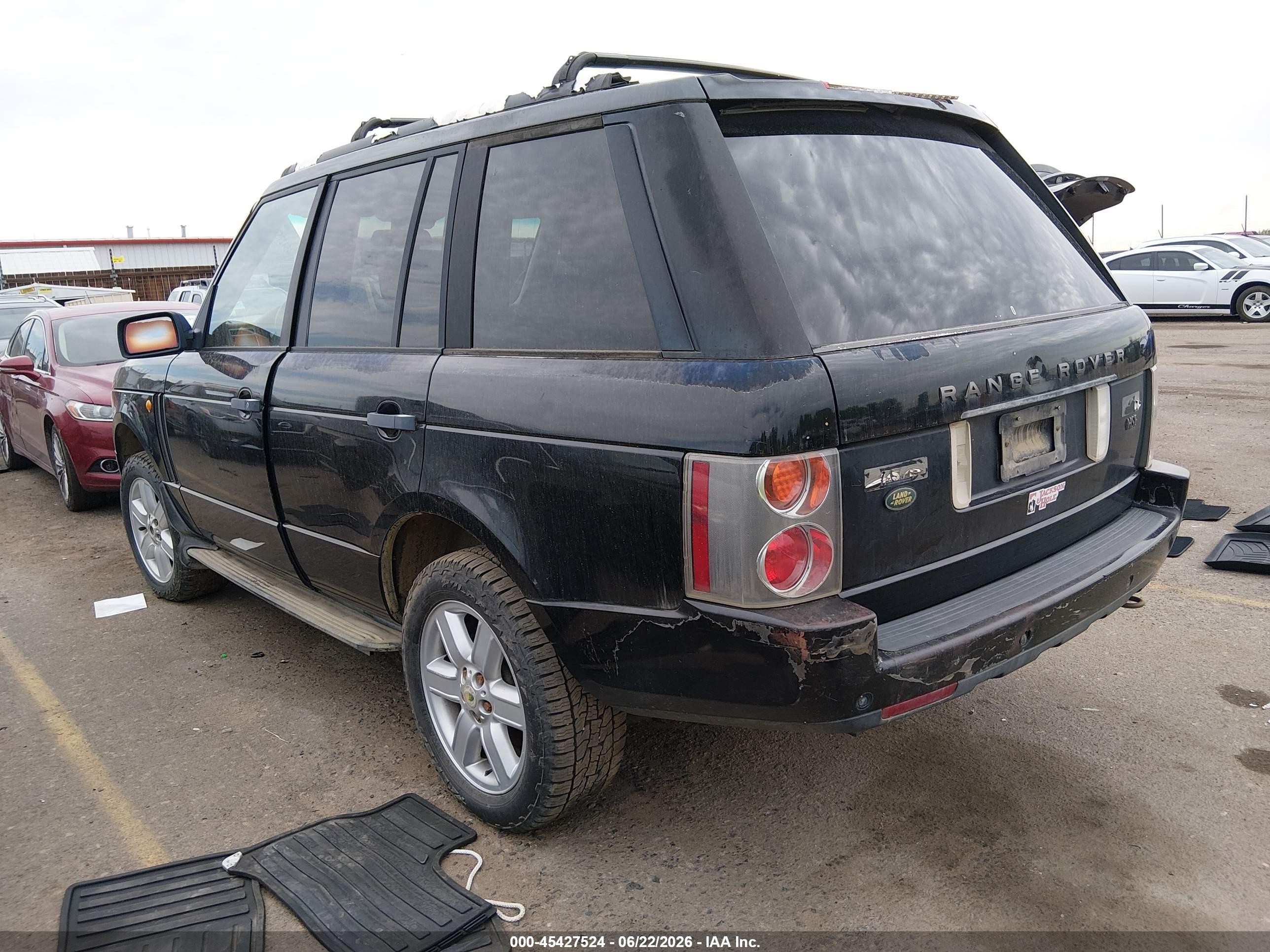 2003 Land Rover Range Rover Hse Black vin: SALME11423A135272