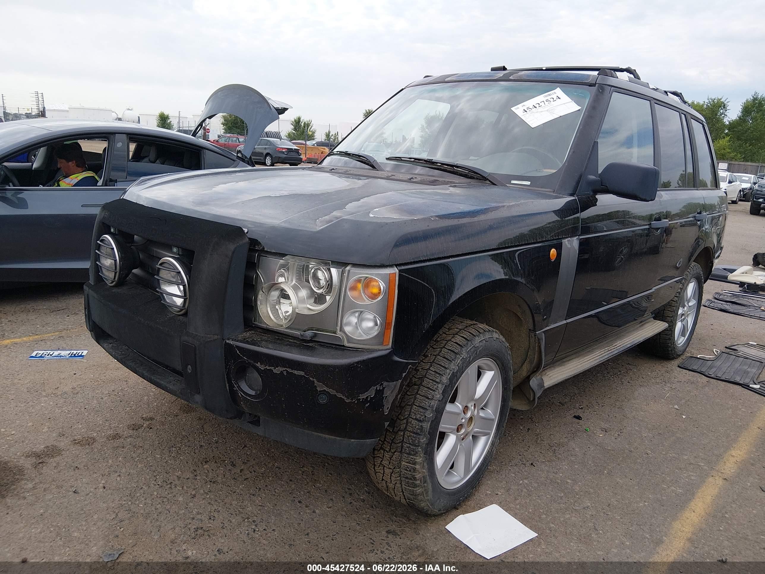 2003 Land Rover Range Rover Hse Black vin: SALME11423A135272