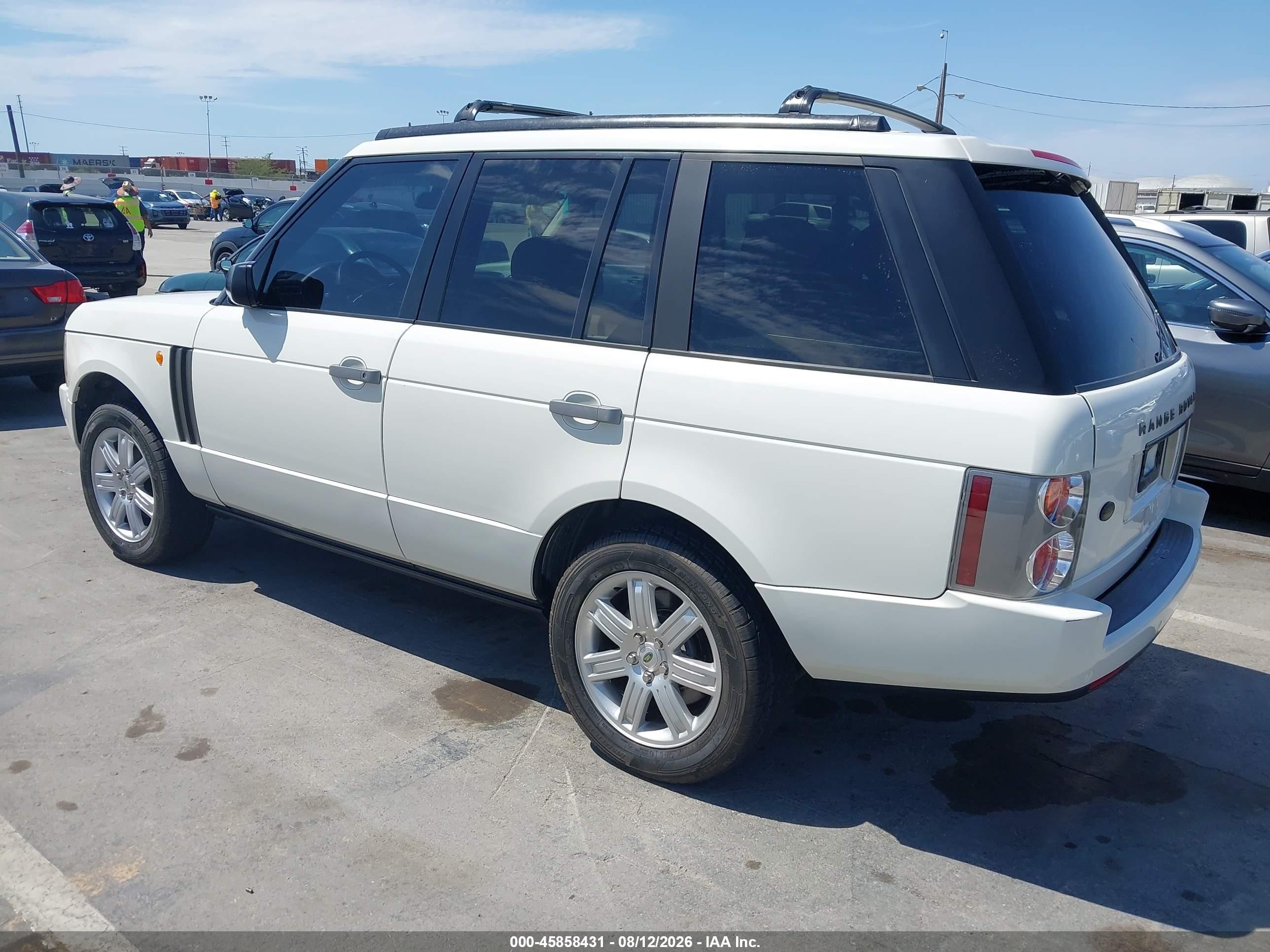 2004 Land Rover Range Rover Hse White vin: SALME11424A152705