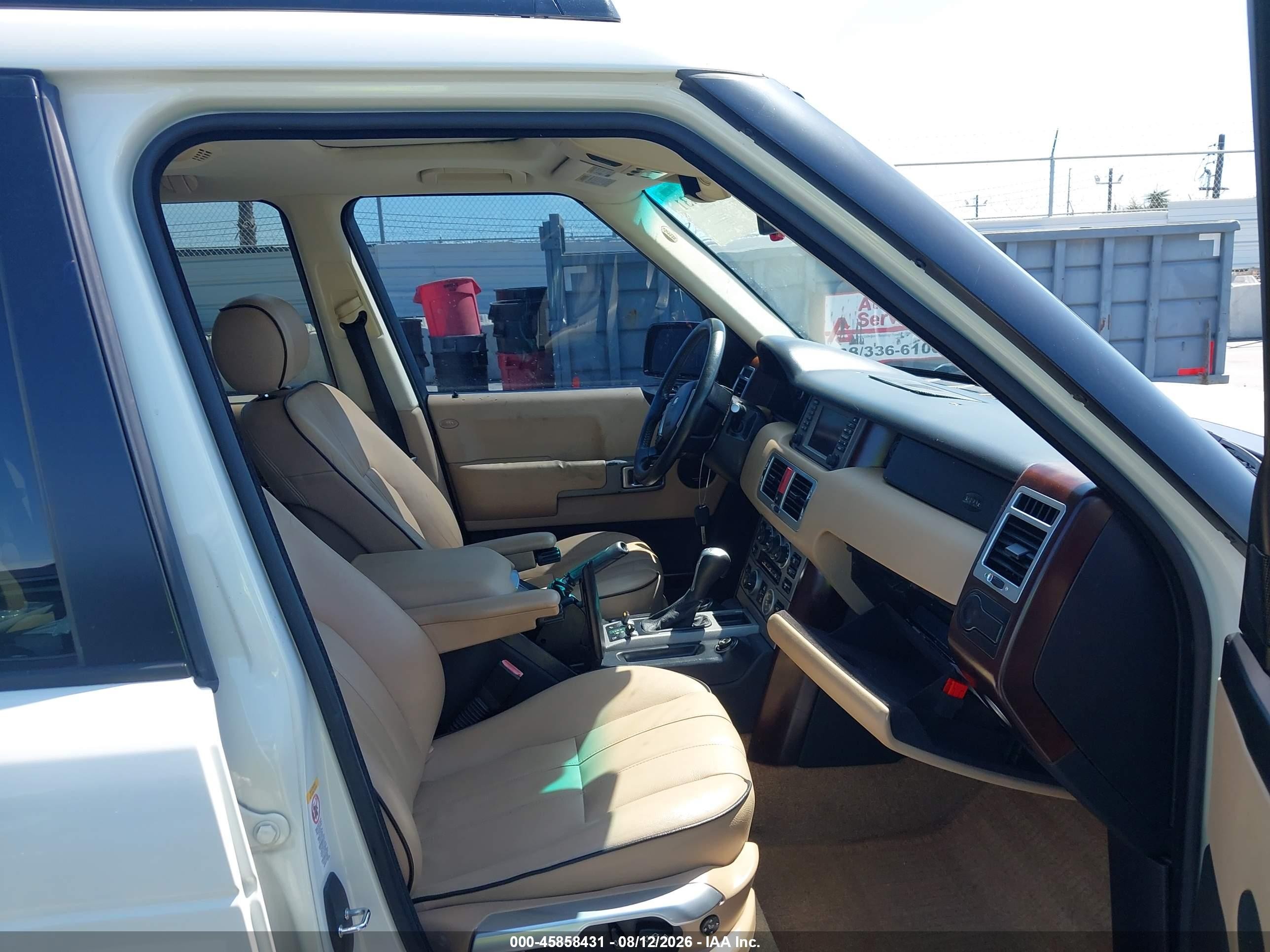 2004 Land Rover Range Rover Hse White vin: SALME11424A152705