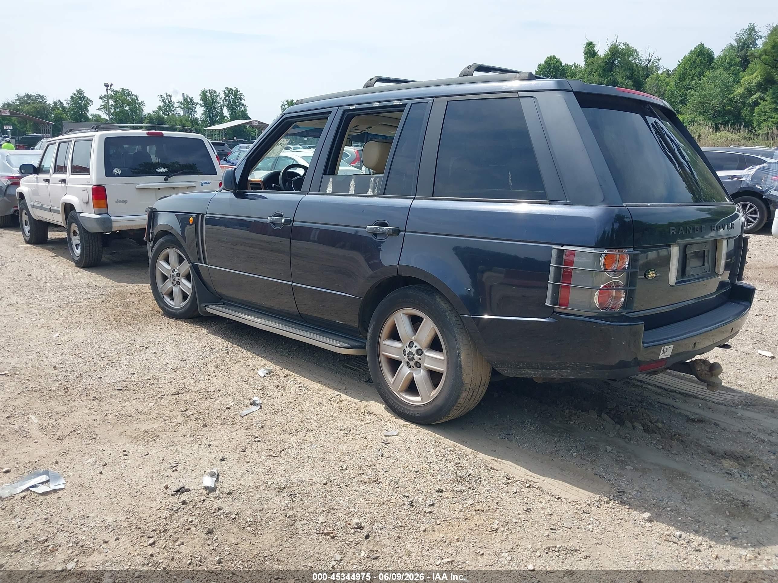 2004 Land Rover Range Rover Hse Gray vin: SALME11424A166927
