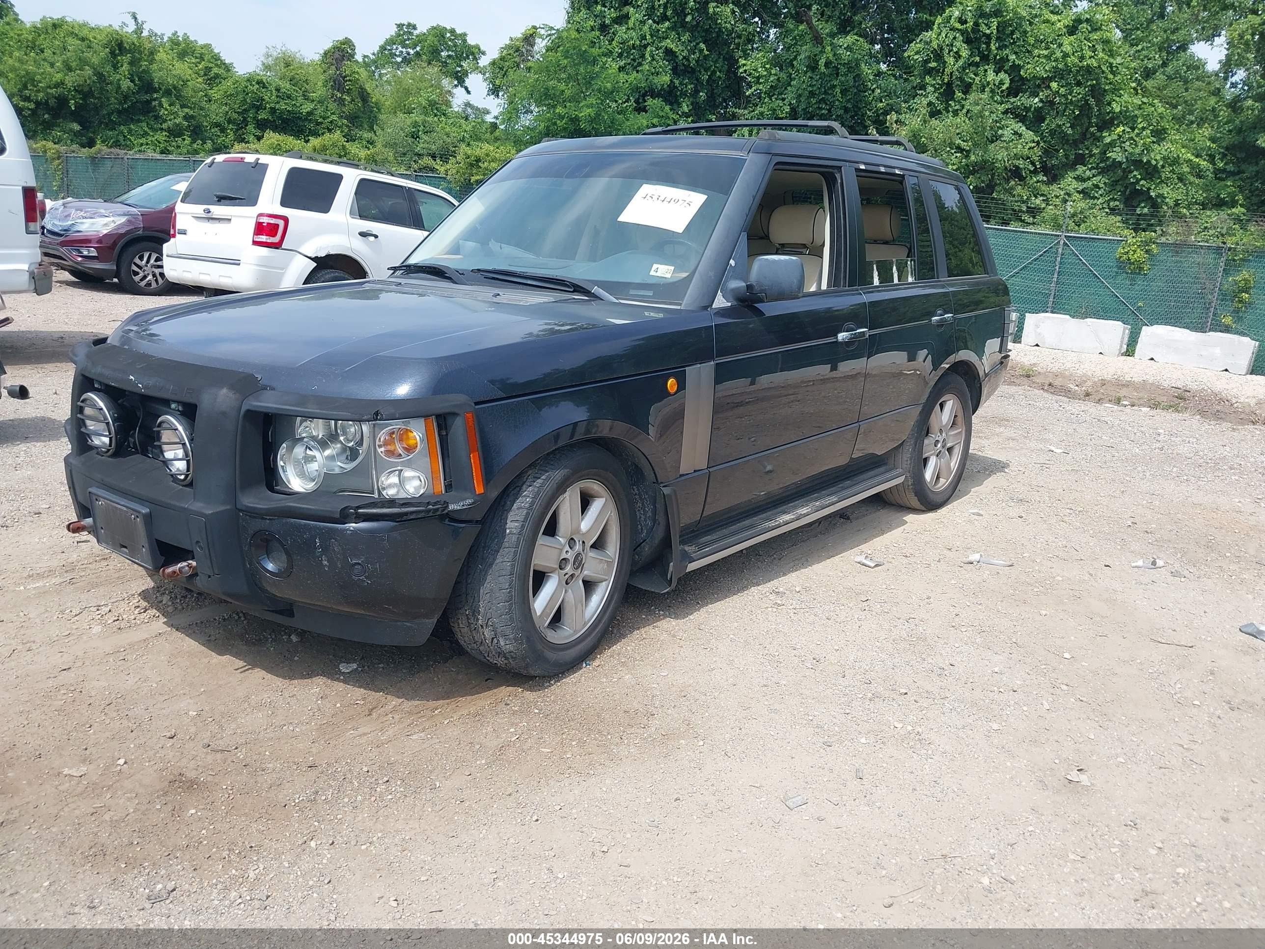 2004 Land Rover Range Rover Hse Gray vin: SALME11424A166927