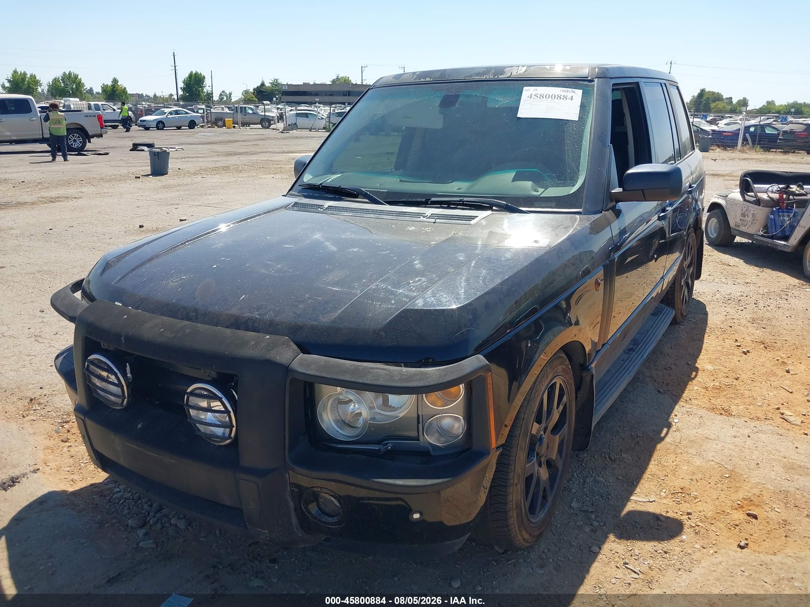 2005 Land Rover Range Rover Hse Black vin: SALME11425A185947