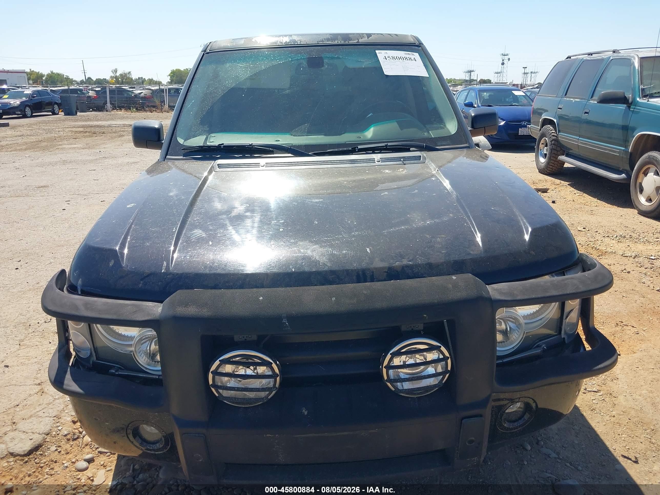 2005 Land Rover Range Rover Hse Black vin: SALME11425A185947