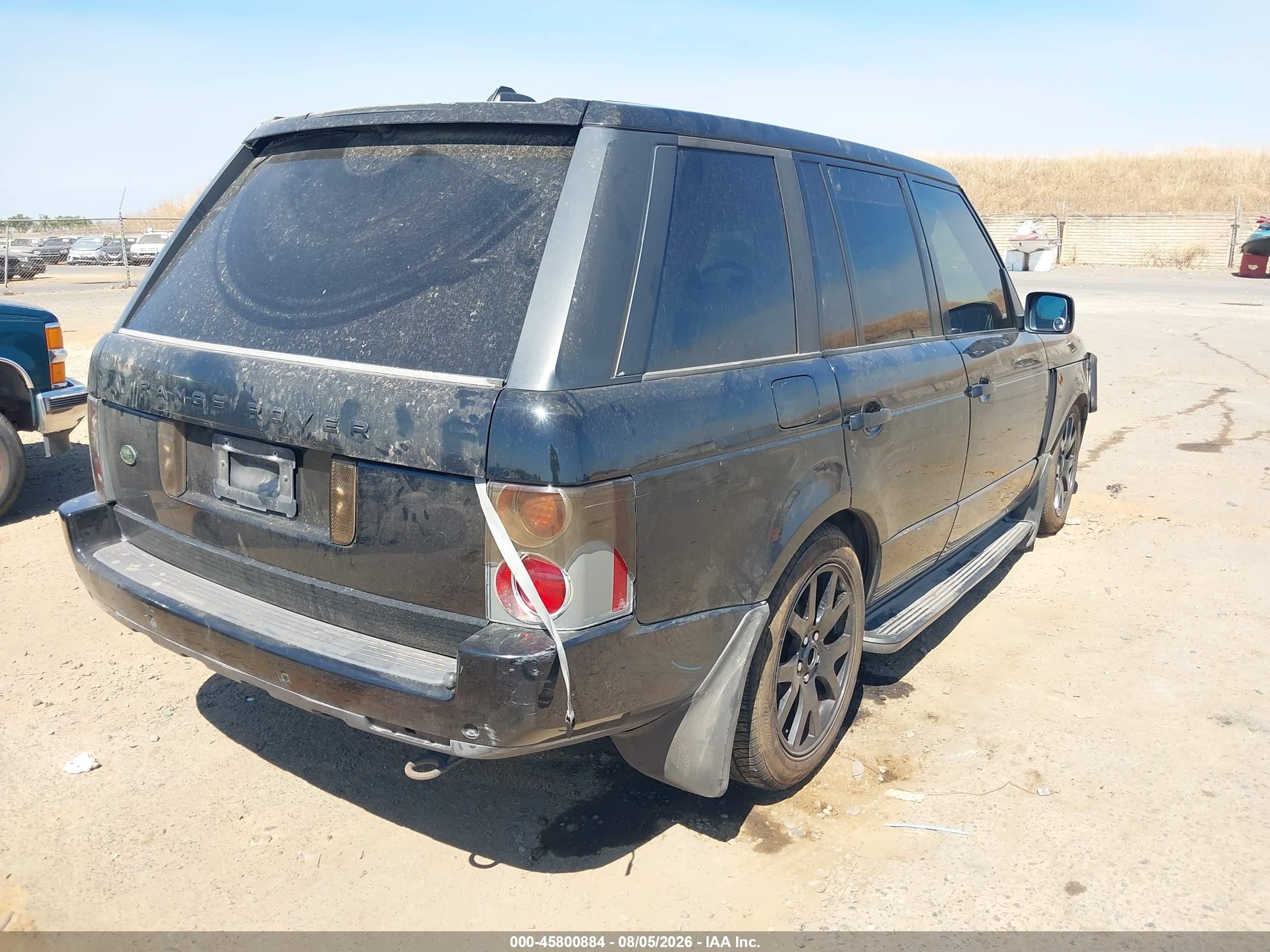 2005 Land Rover Range Rover Hse Black vin: SALME11425A185947