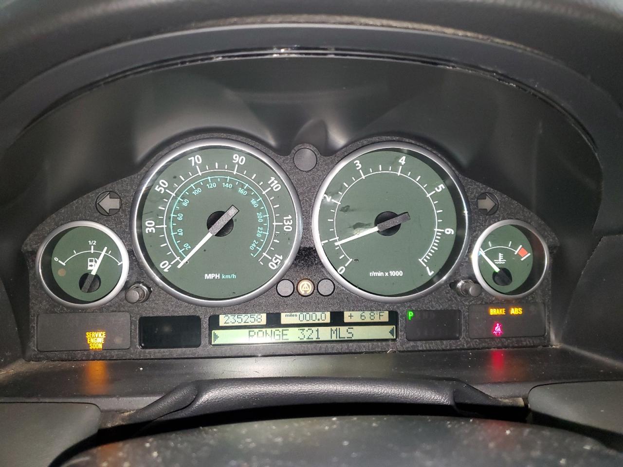 2005 Land Rover Range Rover Hse Black vin: SALME11425A190243