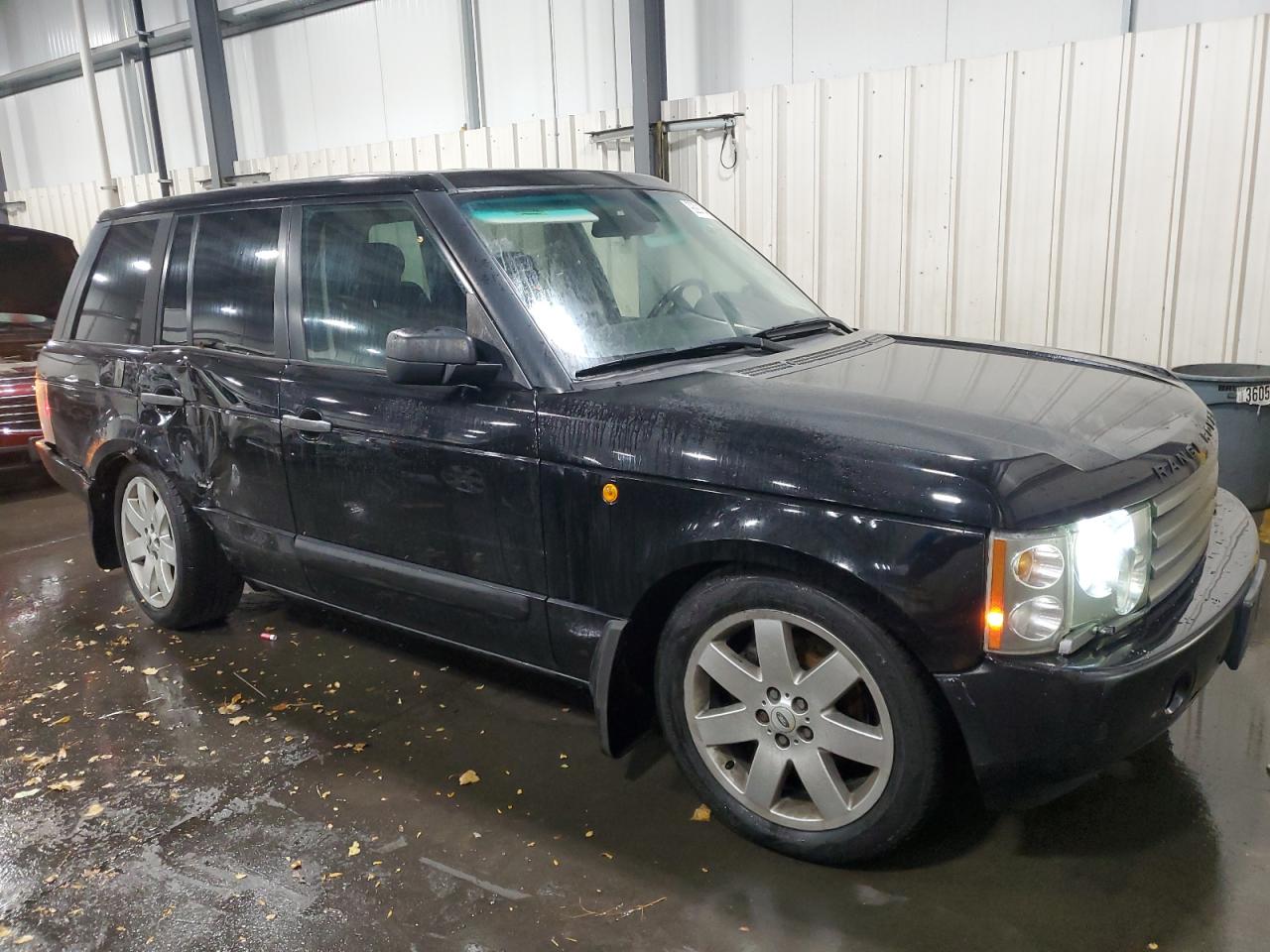 2005 Land Rover Range Rover Hse Black vin: SALME11425A190243