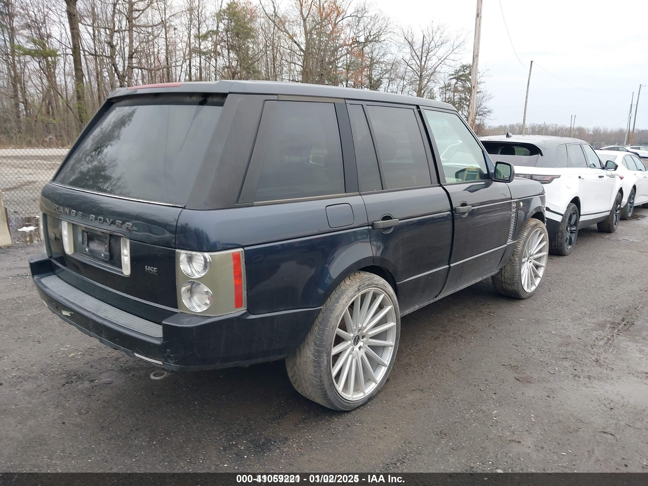 2003 Land Rover Range Rover Hse Blue vin: SALME11433A121333