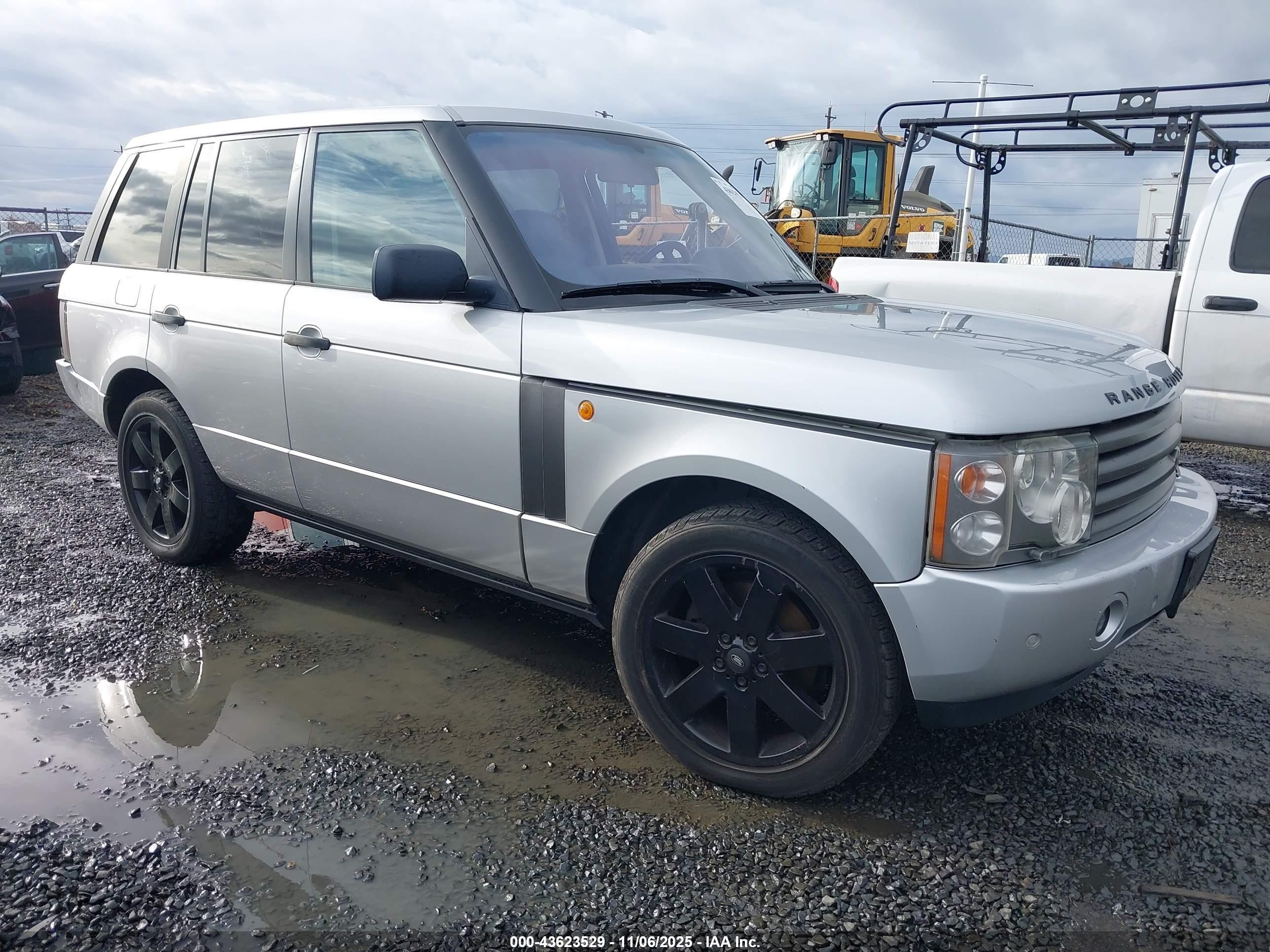 2003 Land Rover Range Rover Hse Silver vin: SALME11433A129206