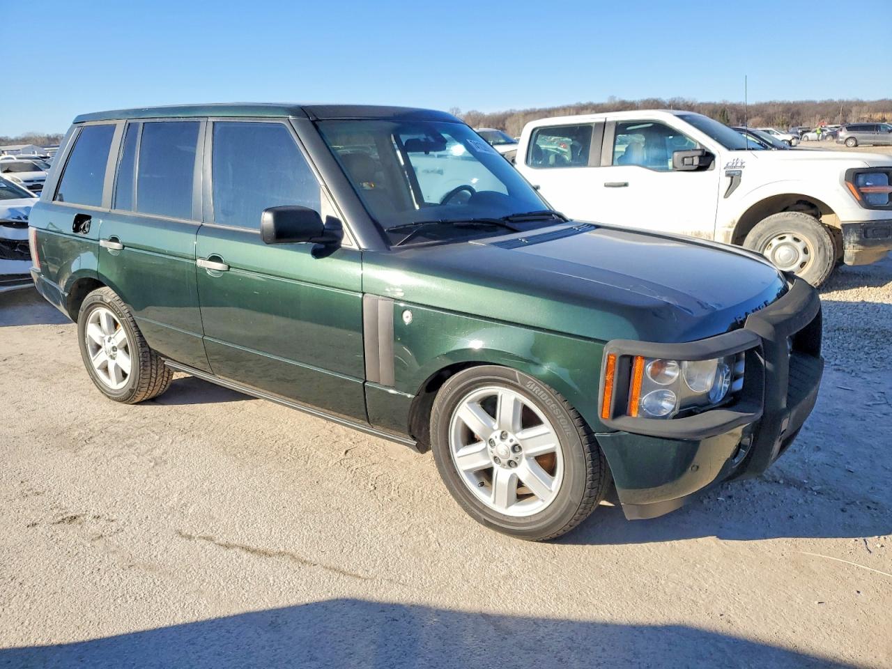 2004 Land Rover Range Rover Hse Green vin: SALME11434A162658