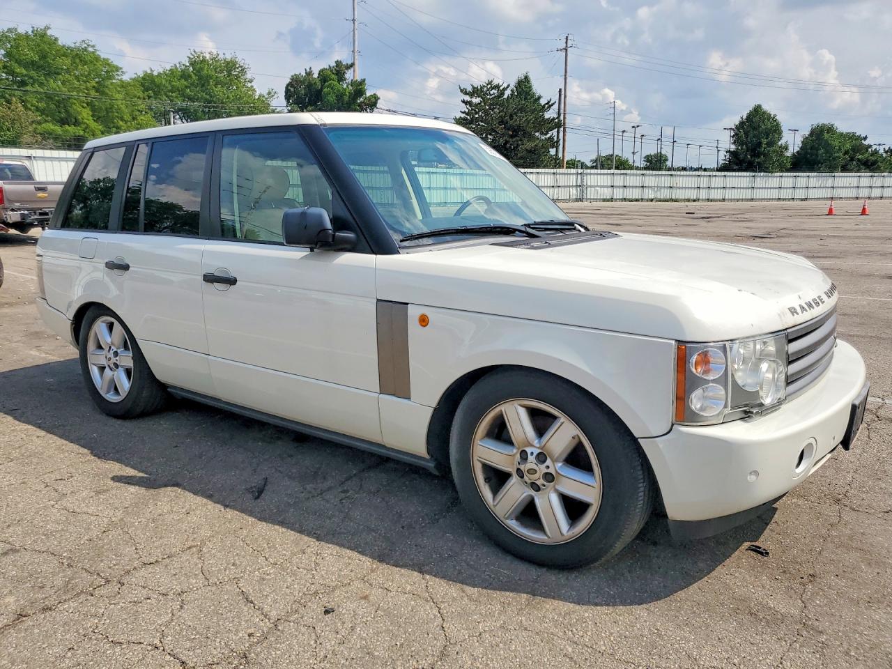 2003 Land Rover Range Rover Hse White vin: SALME11443A123253
