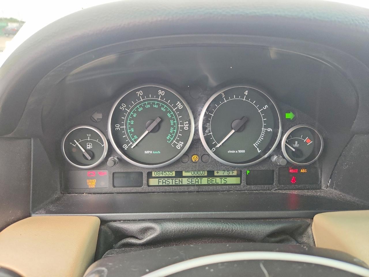 2003 Land Rover Range Rover Hse White vin: SALME11443A123253
