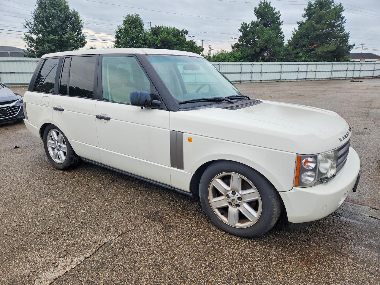 2003 Land Rover Range Rover Hse White vin: SALME11443A123253