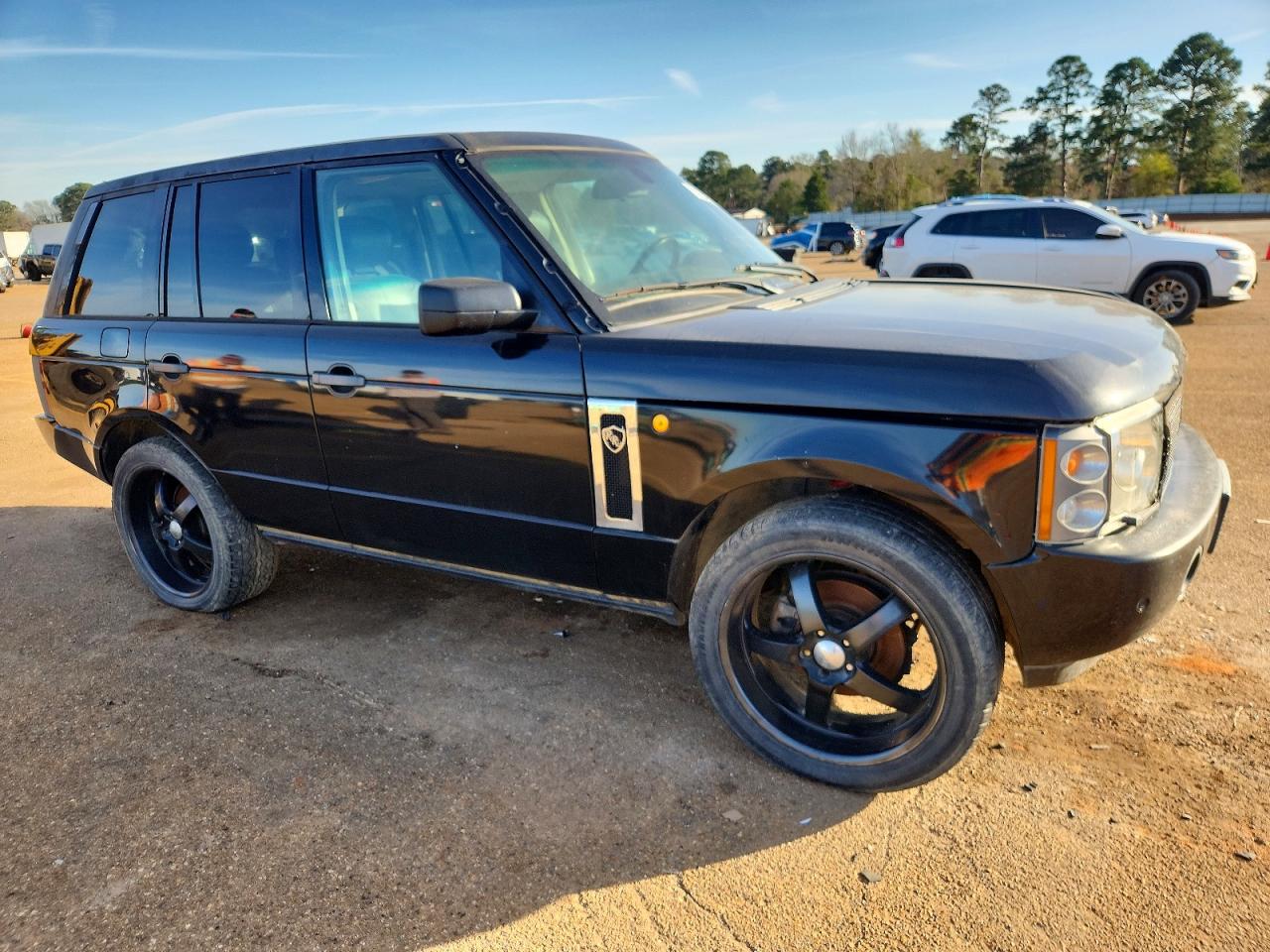 2005 Land Rover Range Rover Hse Black vin: SALME11445A180619