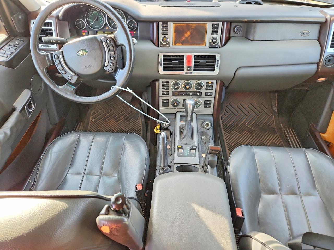 2005 Land Rover Range Rover Hse Black vin: SALME11445A180619