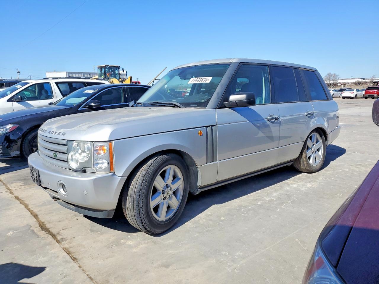 2005 Land Rover Range Rover Hse Silver vin: SALME11445A195038