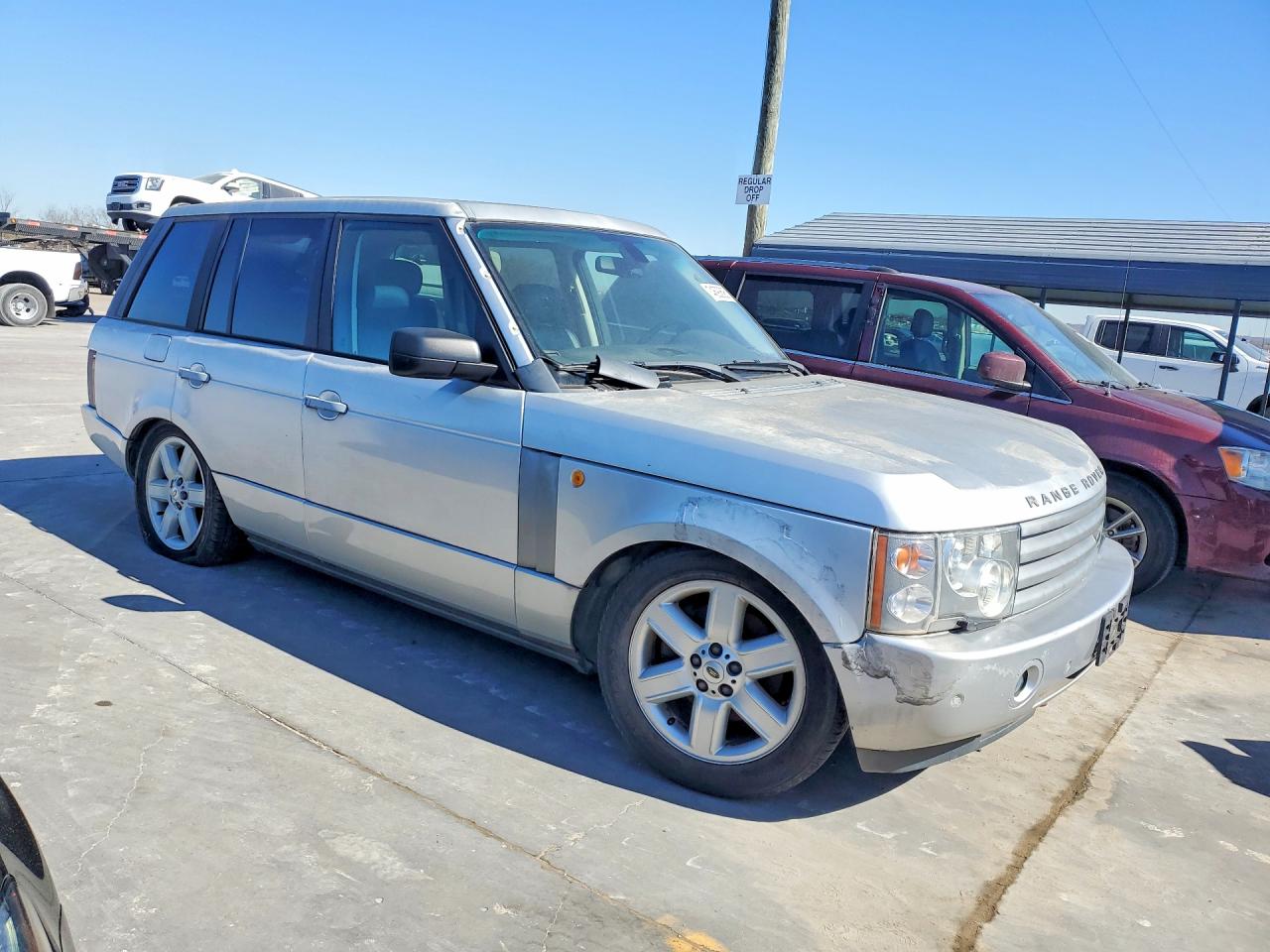 2005 Land Rover Range Rover Hse Silver vin: SALME11445A195038