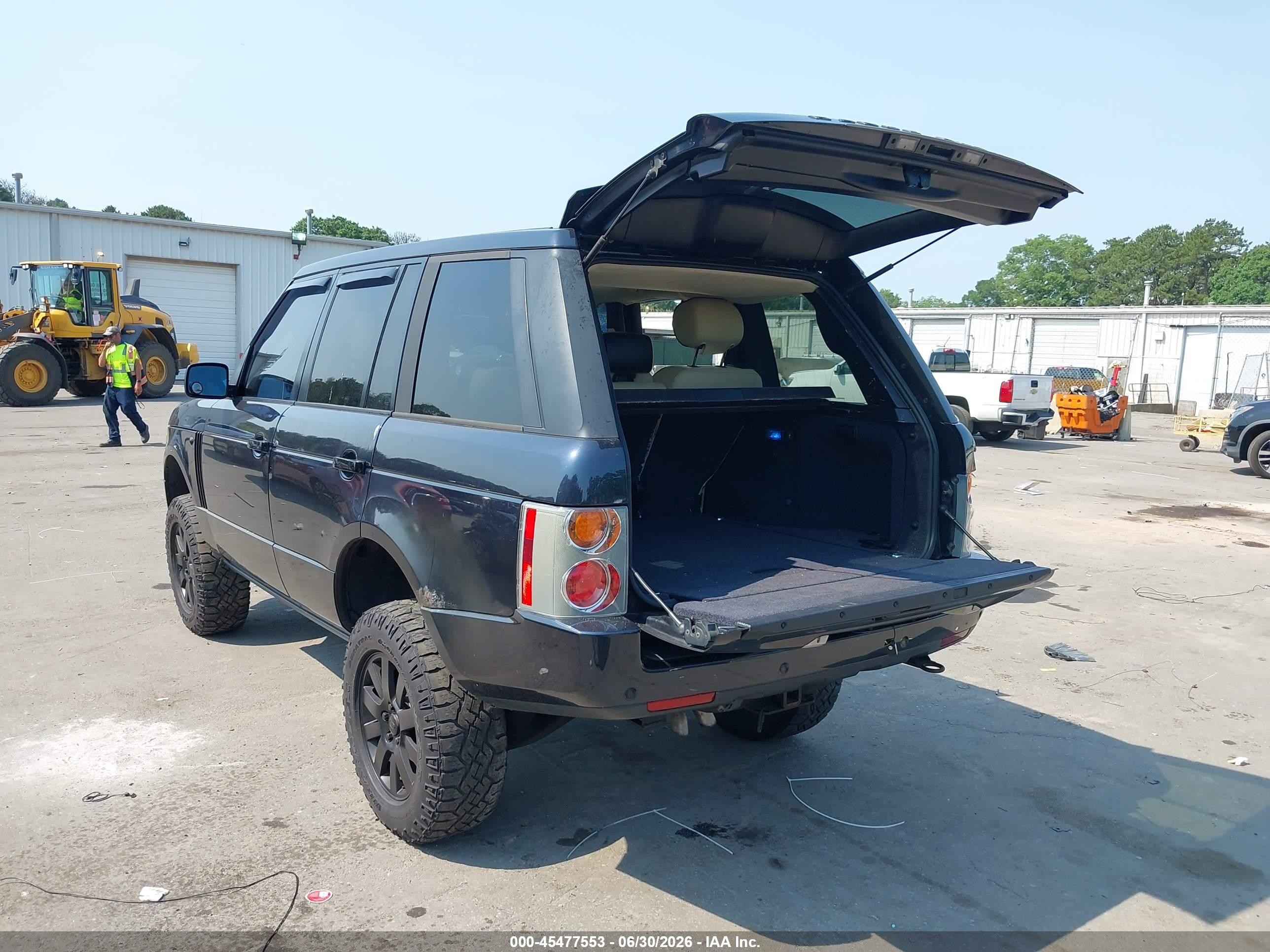 2005 Land Rover Range Rover Hse Dark Blue vin: SALME11455A180547
